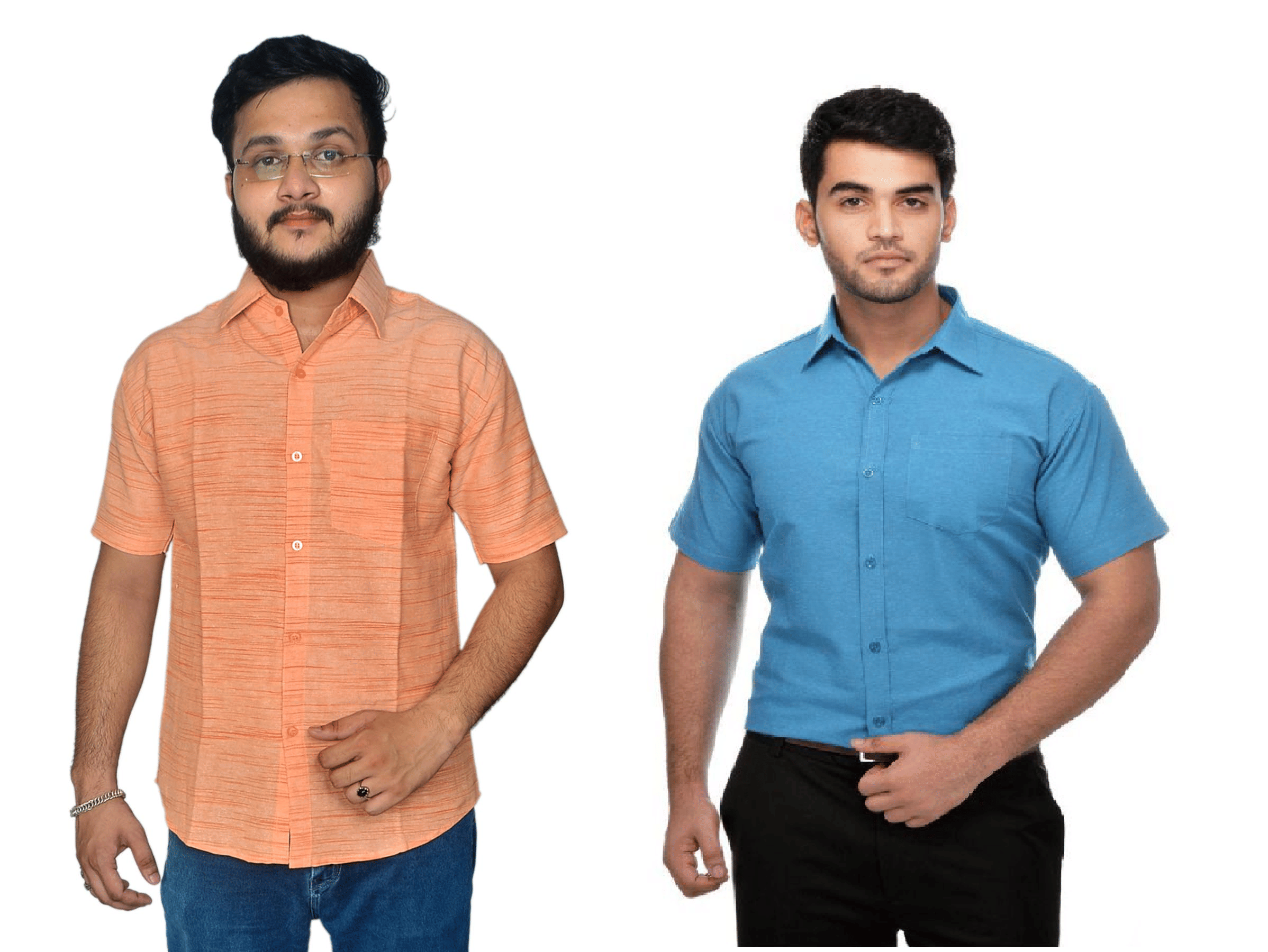     			DESHBANDHU DBK Cotton Regular Fit Half Sleeves Men's Formal Shirt - Multi ( Pack of 2 )