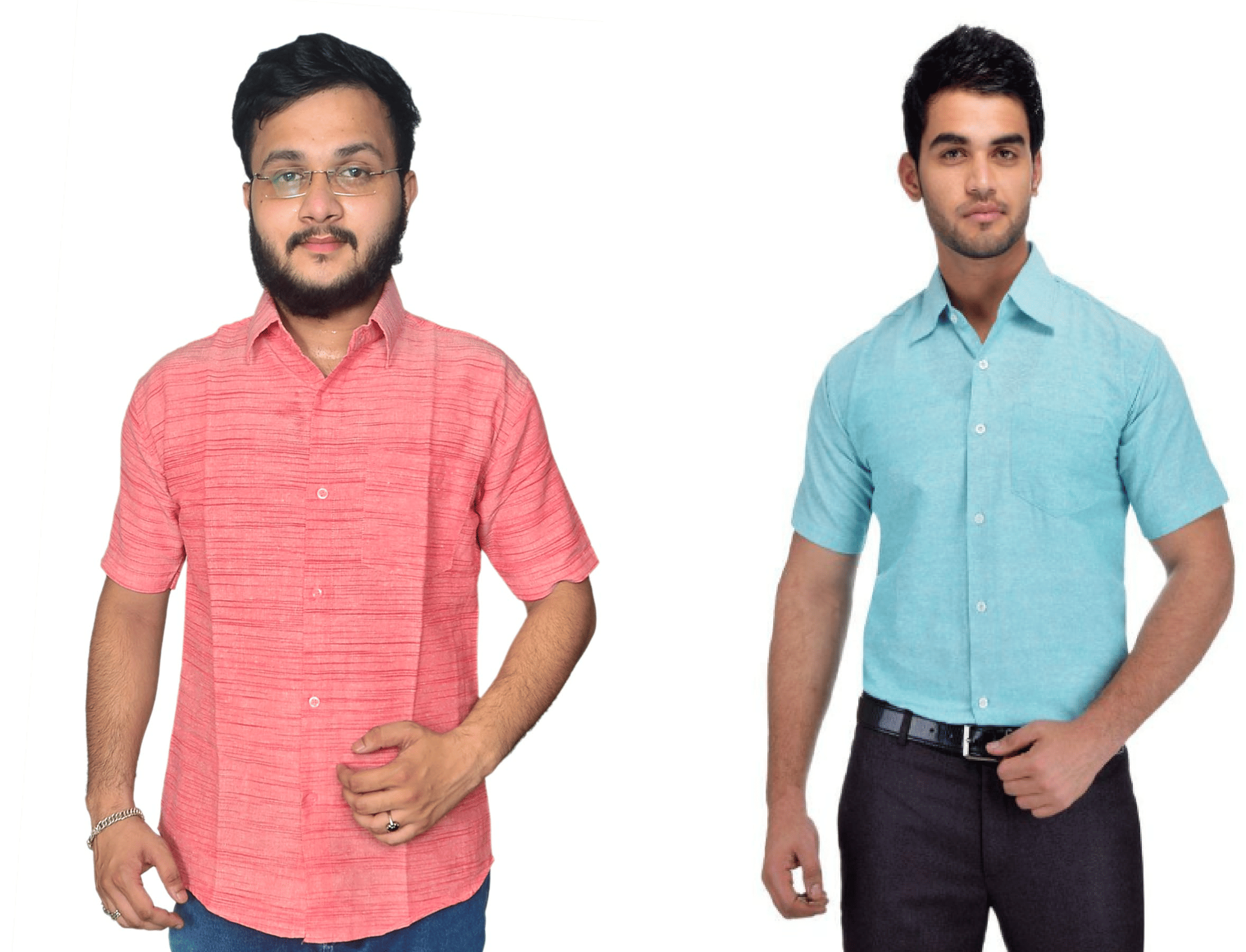 DESHBANDHU DBK Cotton Regular Fit Half Sleeves Men's Formal Shirt - Multi ( Pack of 2 )     			DESHBANDHU DBK Cotton Regular Fit Half Sleeves Men's Formal Shirt - Multi ( Pack of 2 )