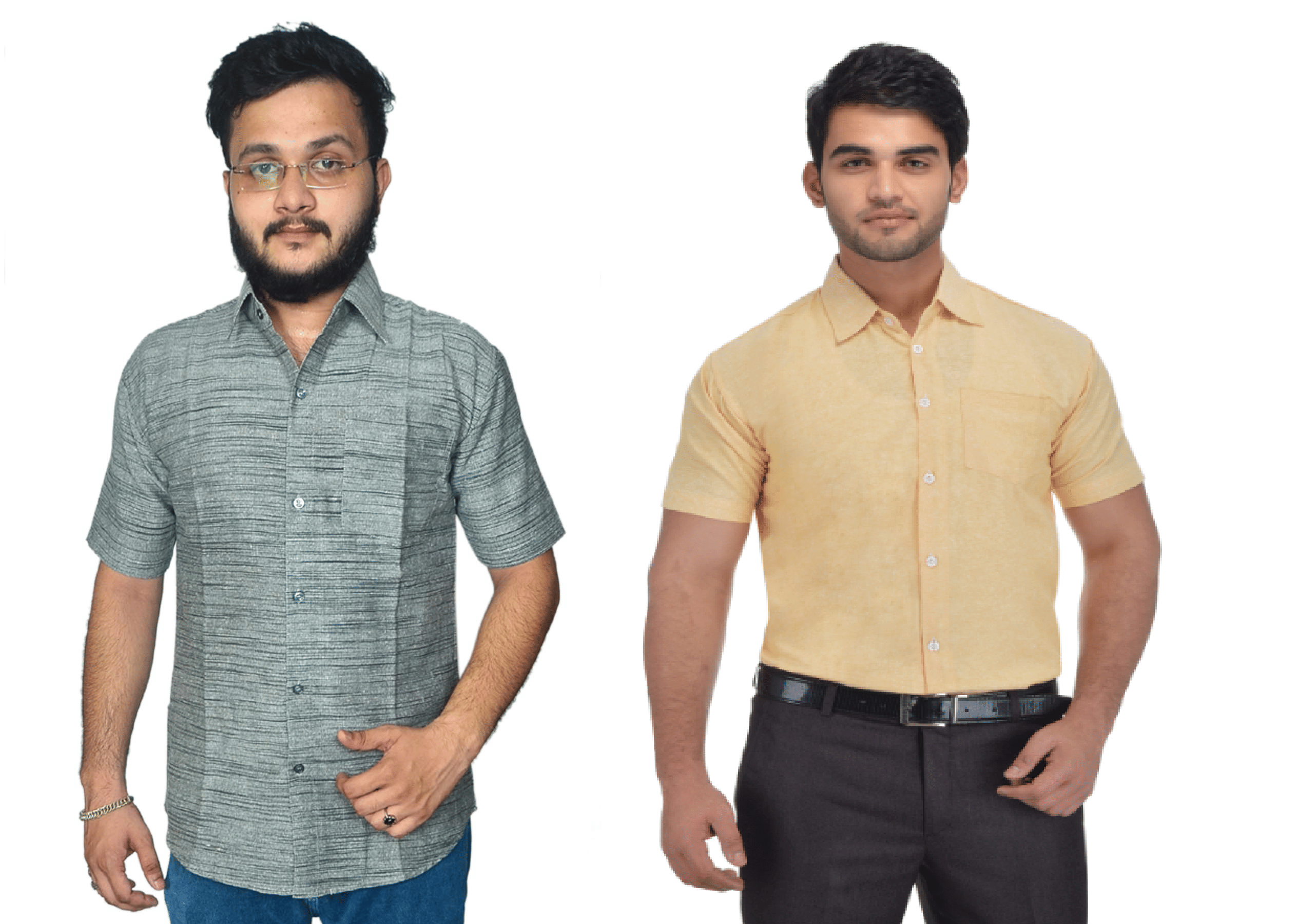 DESHBANDHU DBK Cotton Regular Fit Half Sleeves Men's Formal Shirt - Multi ( Pack of 2 ) DESHBANDHU DBK Cotton Regular Fit Half Sleeves Men's Formal Shirt - Multi ( Pack of 2 )