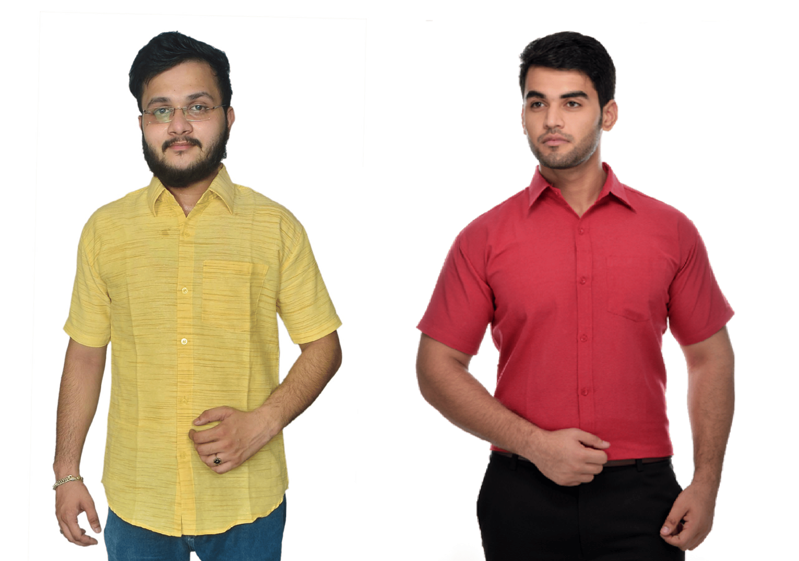     			DESHBANDHU DBK Cotton Regular Fit Half Sleeves Men's Formal Shirt - Multi ( Pack of 2 )