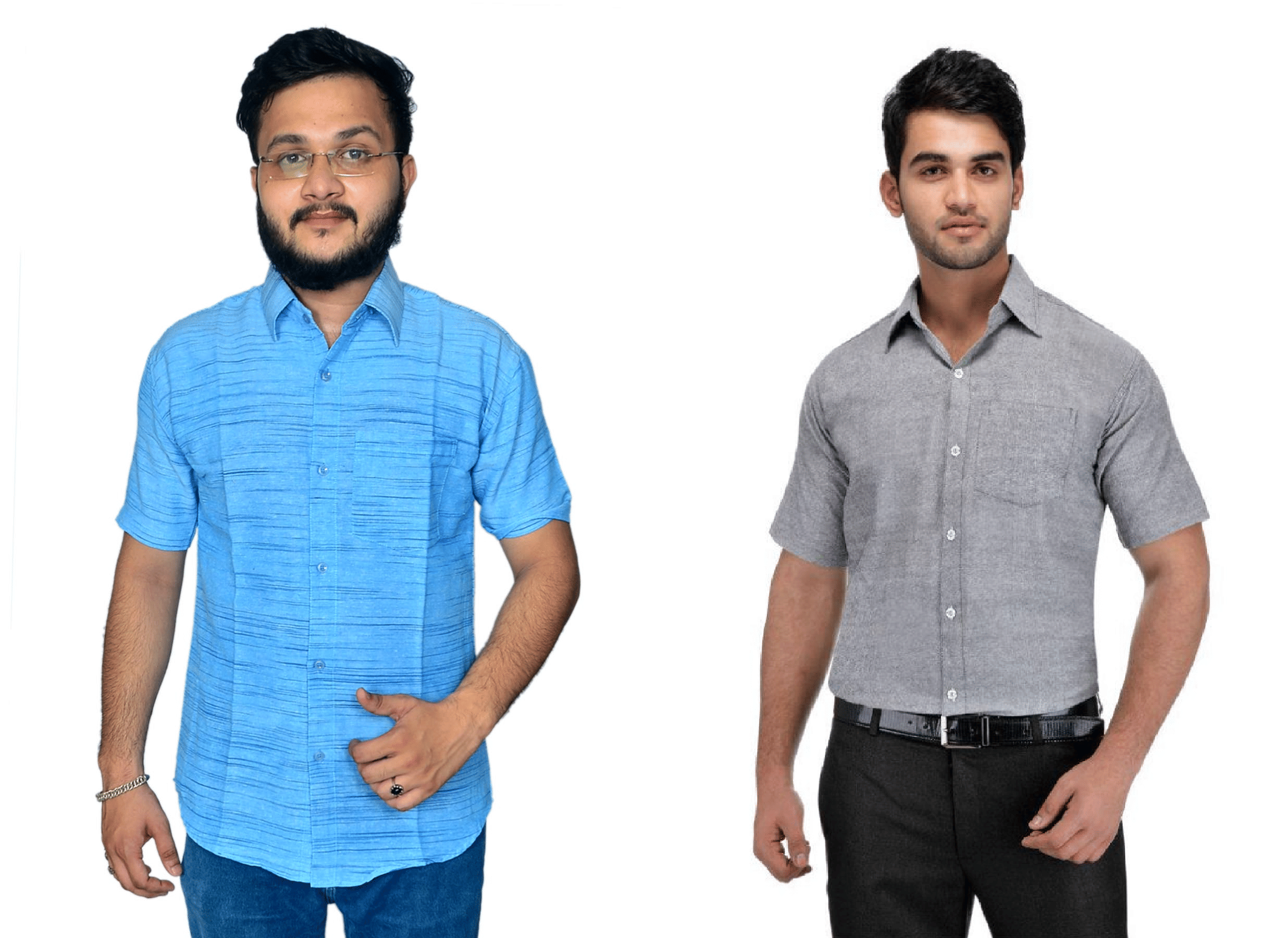 DESHBANDHU DBK Cotton Regular Fit Half Sleeves Men's Formal Shirt - Multi ( Pack of 2 ) DESHBANDHU DBK Cotton Regular Fit Half Sleeves Men's Formal Shirt - Multi ( Pack of 2 )