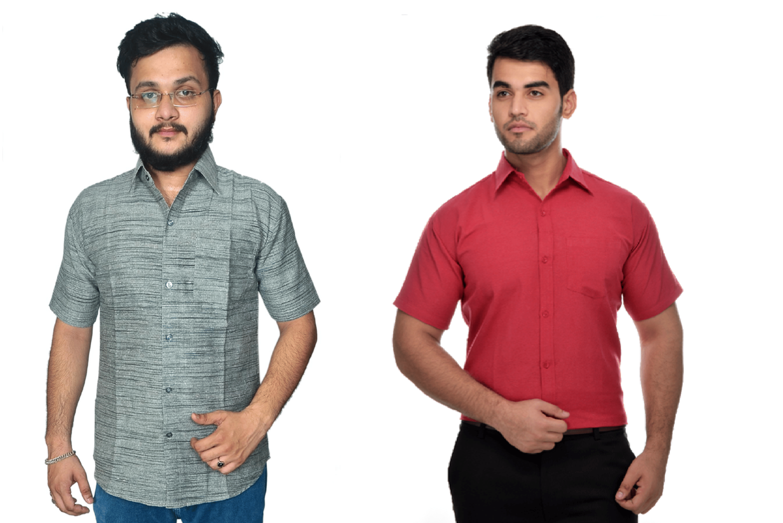 DESHBANDHU DBK Cotton Regular Fit Half Sleeves Men's Formal Shirt - Multi ( Pack of 2 ) DESHBANDHU DBK Cotton Regular Fit Half Sleeves Men's Formal Shirt - Multi ( Pack of 2 )