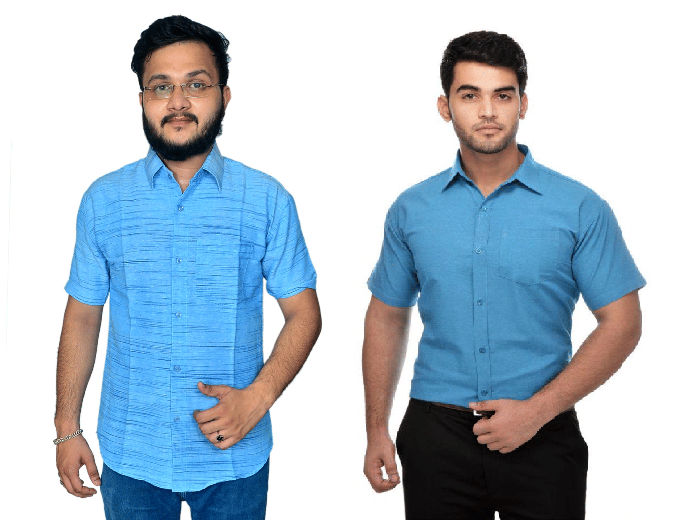     			DESHBANDHU DBK Cotton Regular Fit Half Sleeves Men's Formal Shirt - Multi ( Pack of 2 )