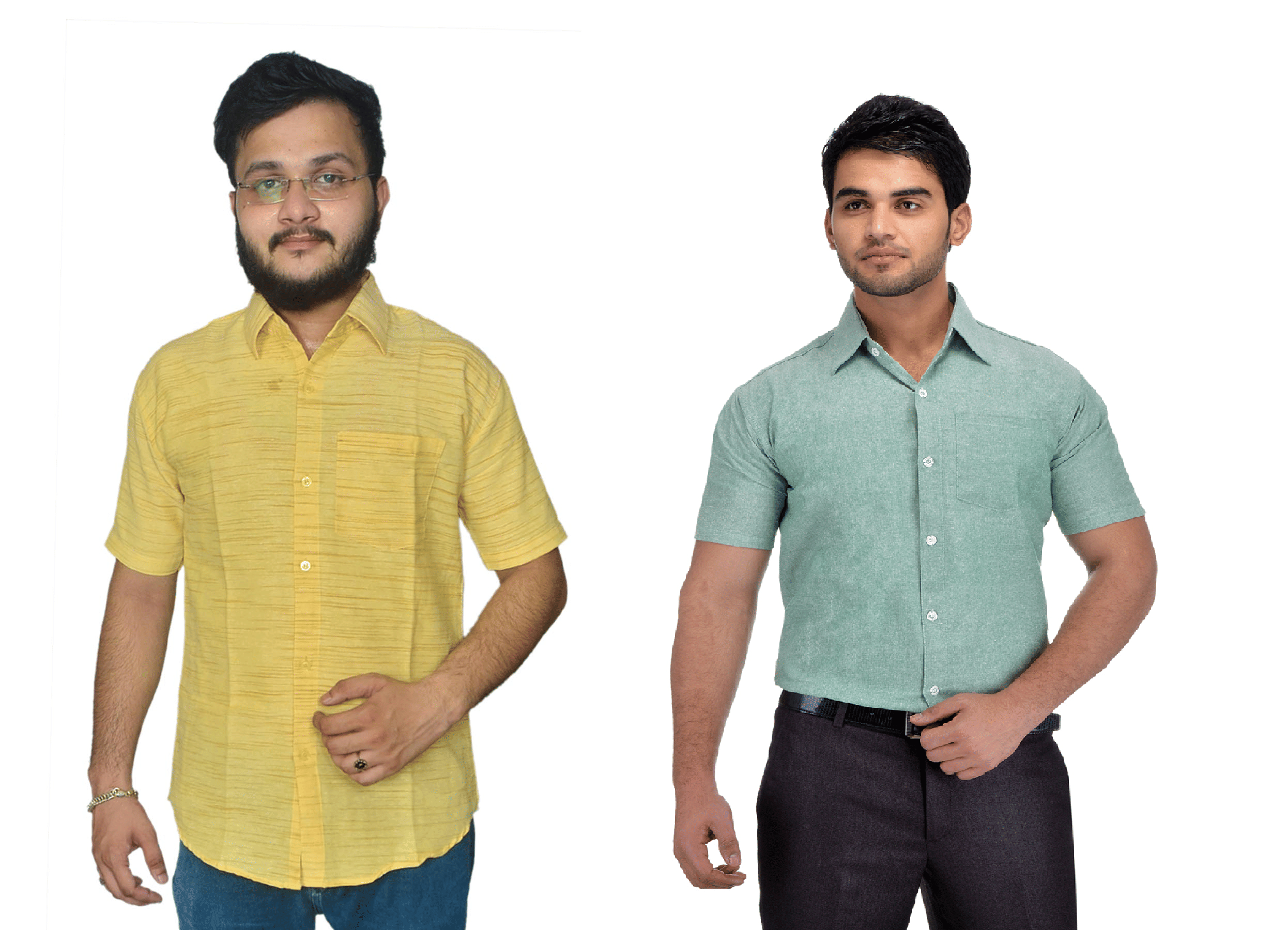     			DESHBANDHU DBK Cotton Regular Fit Half Sleeves Men's Formal Shirt - Multi ( Pack of 2 )