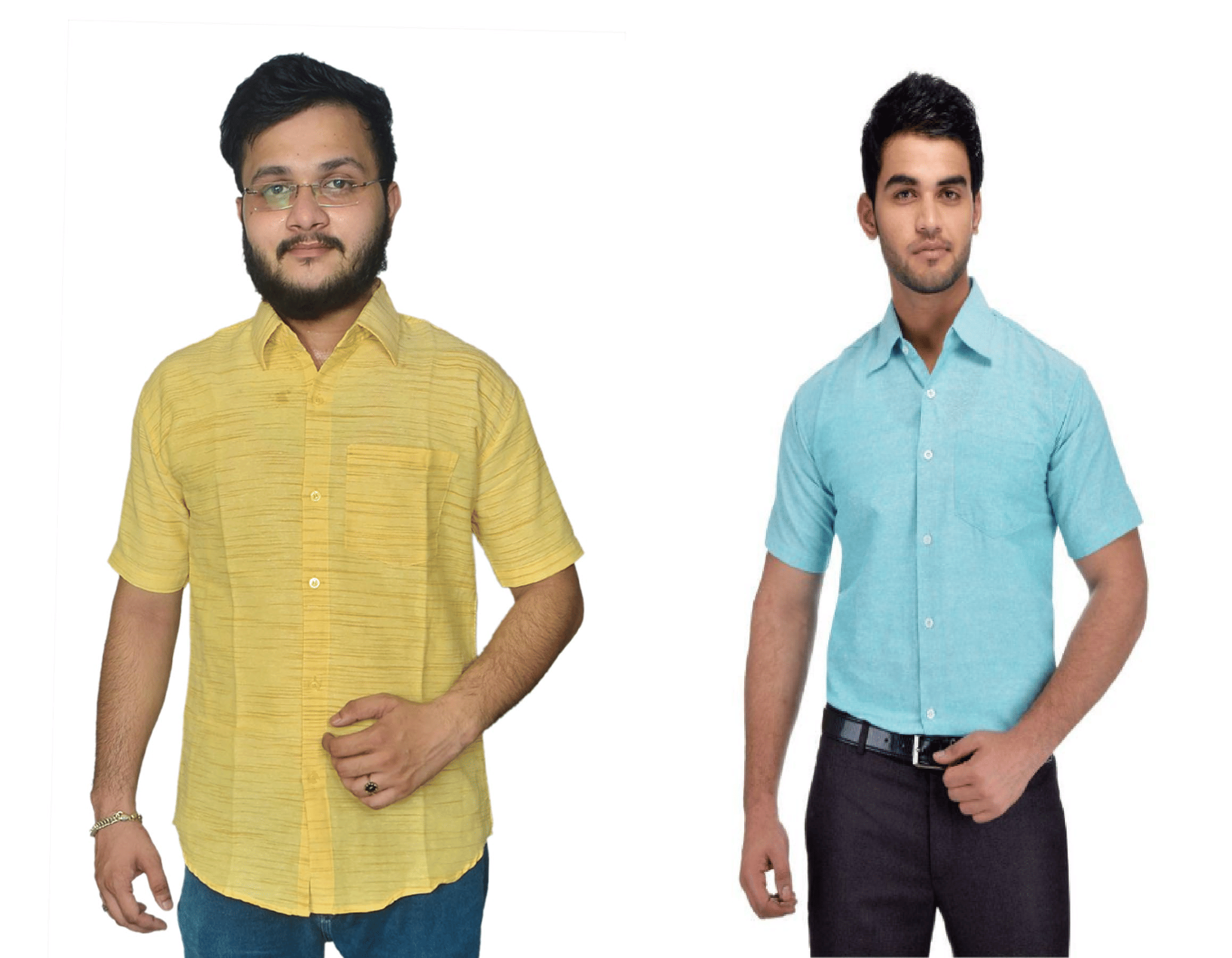     			DESHBANDHU DBK Cotton Regular Fit Half Sleeves Men's Formal Shirt - Multi ( Pack of 2 )