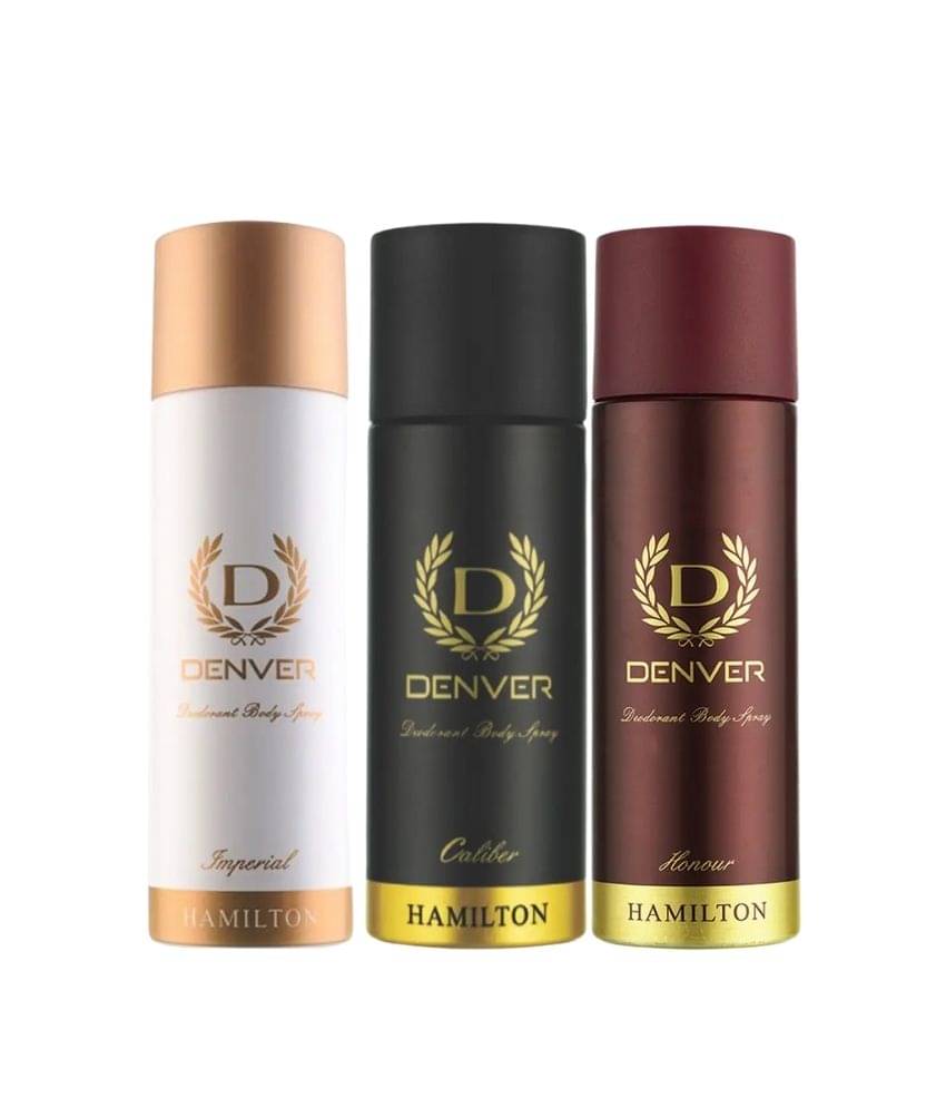     			Denver Honour, Imperial &Caliber Nano 50ml Each Deodorant Spray for Men 150 ml ( Pack of 3 )