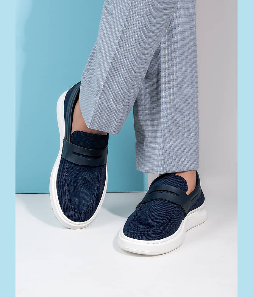 Fentacia Blue Men's Slip on Shoes - Formal Shoes | Buy online on ZillyBuy