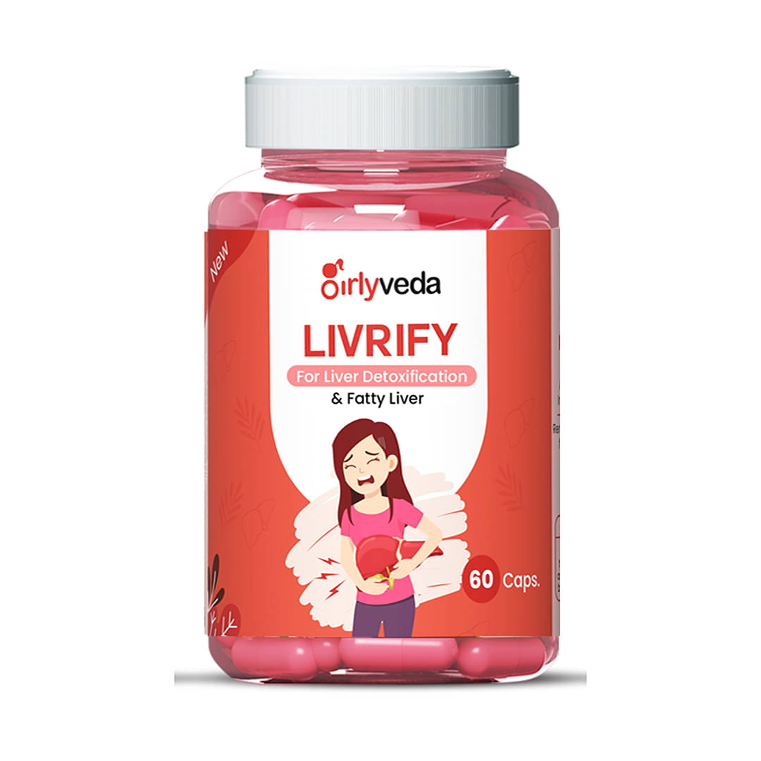     			Girlyveda Livrify for Liver Detox & Fatty Liver Capsule 60 no.s Pack Of 1