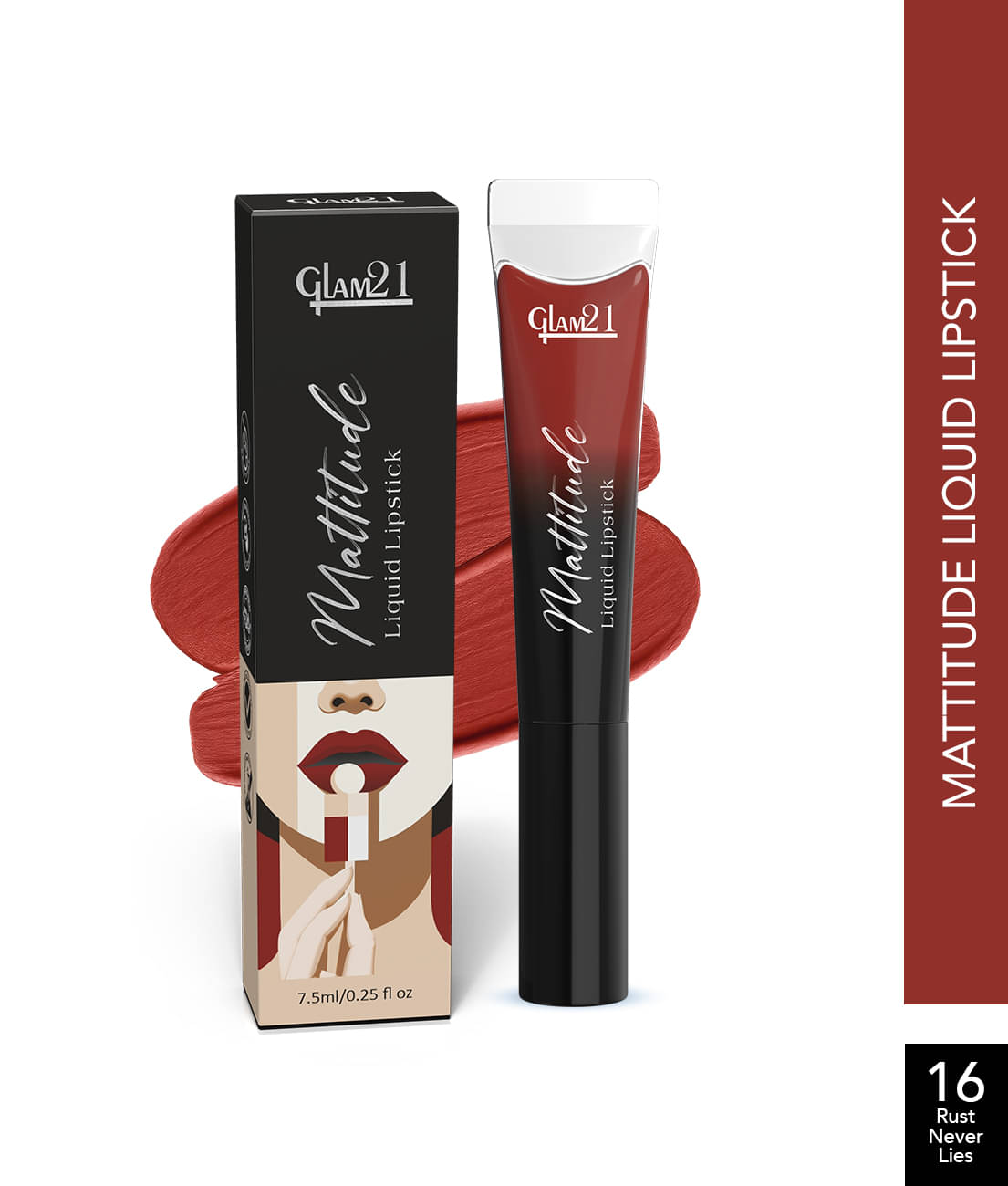     			Glam21 Cocoa Matte Transferproof Liquid Lipstick ( Pack of 1 )