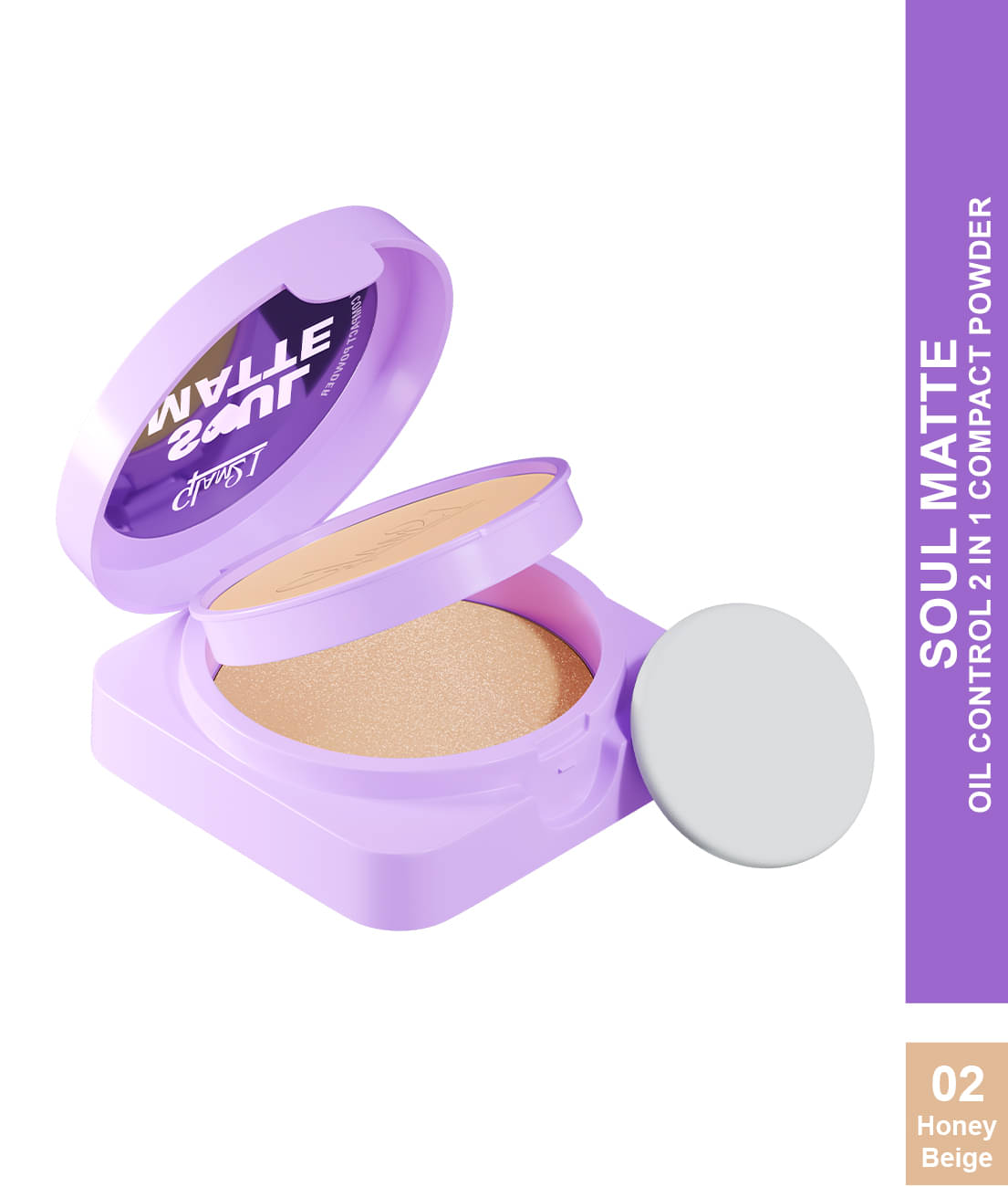     			Glam21 SoulMatte-Honey Beige  Pressed Powder Ivory 18 g