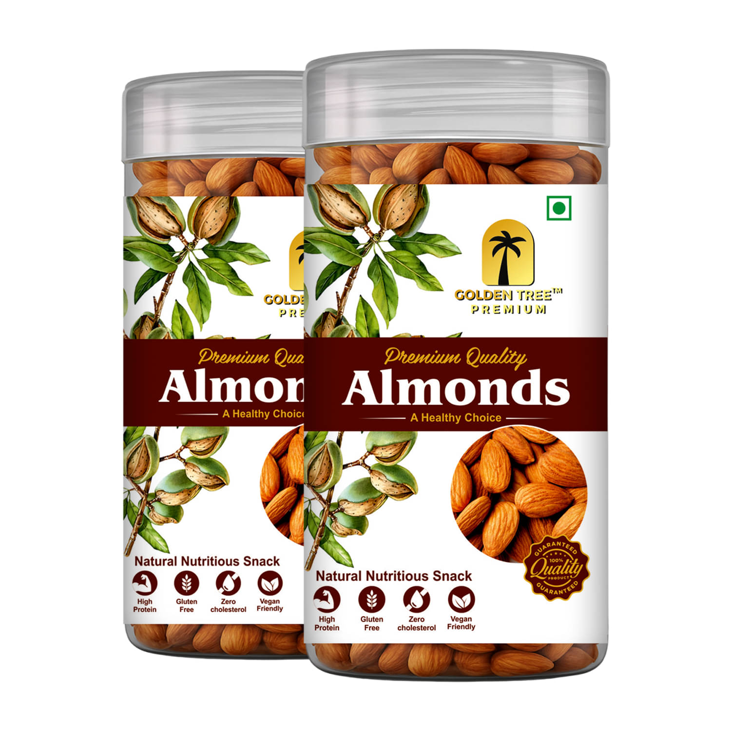     			Golden Tree Almond (Badam) 150 g Pack of 2