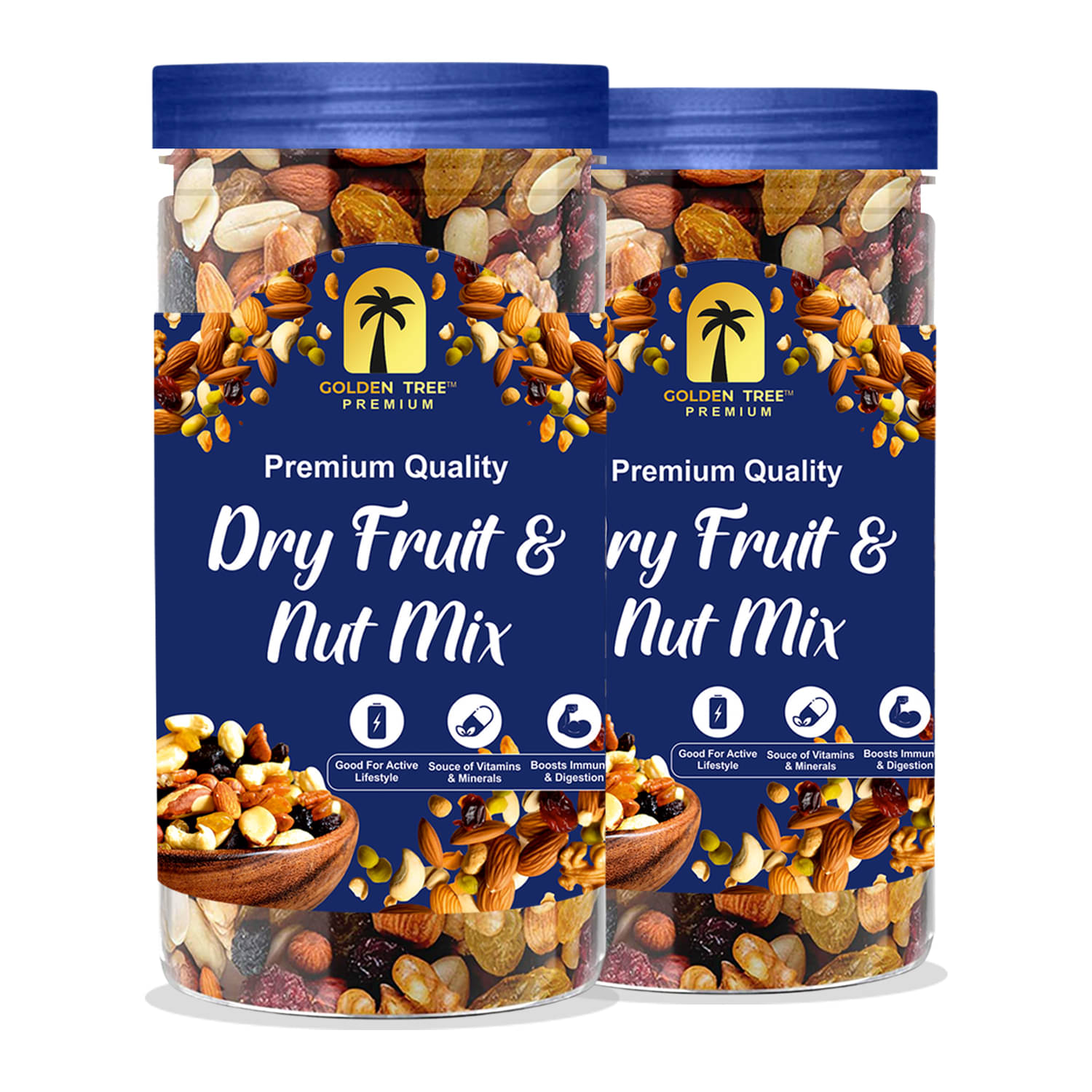     			Golden Tree Mixed Nuts 500 g Pack of 2