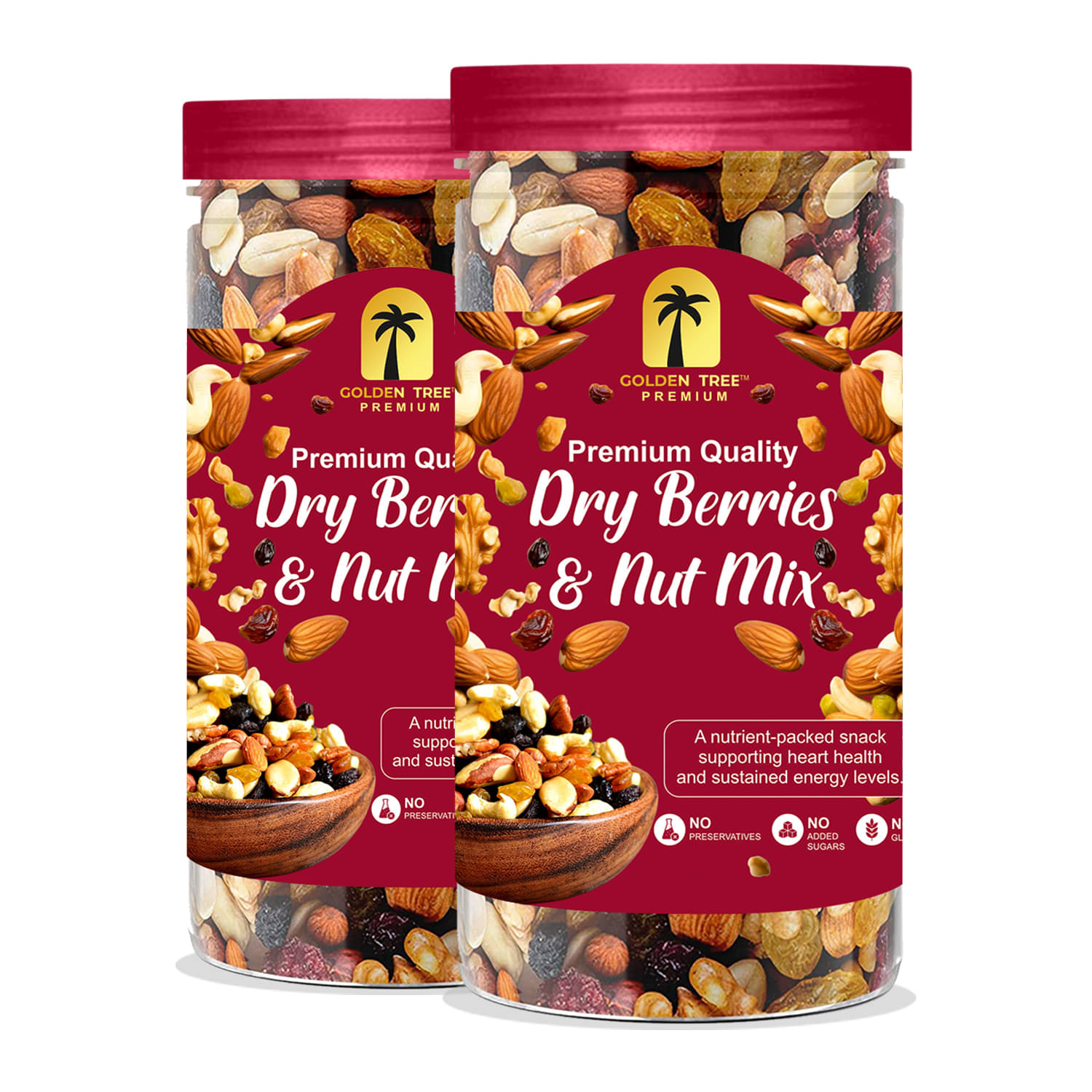     			Golden Tree Nuts & Berries 500 g Pack of 2