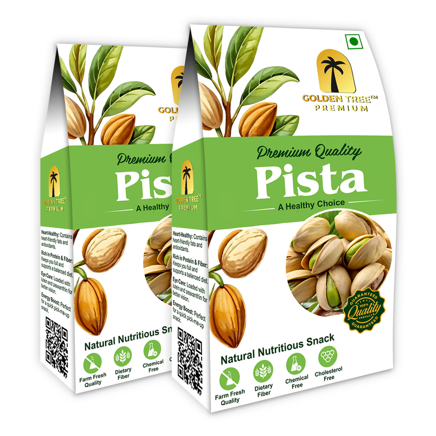     			Golden Tree Pistachio Nut (Pista) 250 g Pack of 2