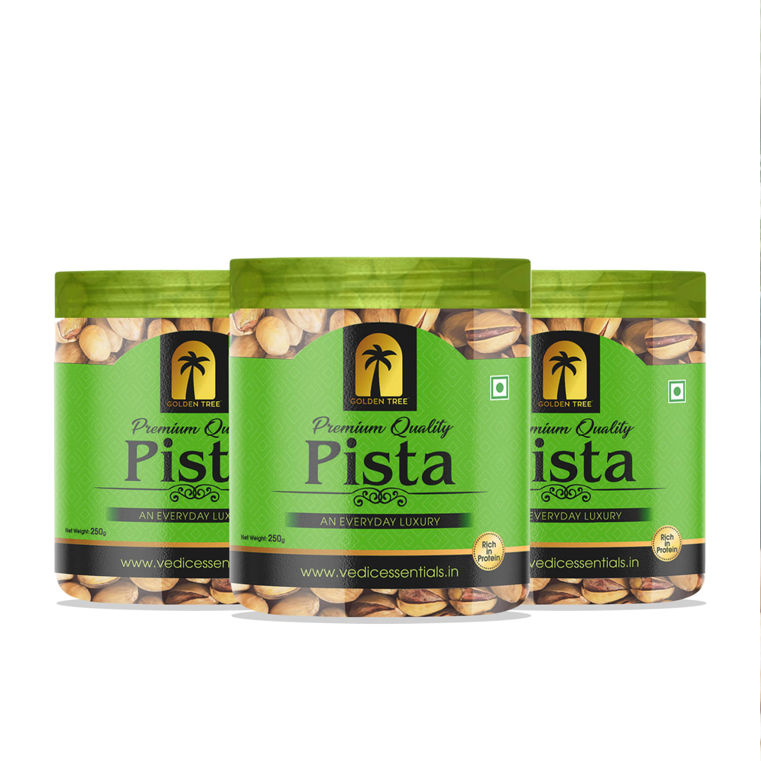     			Golden Tree Pistachio Nut (Pista) 200 g Pack of 3