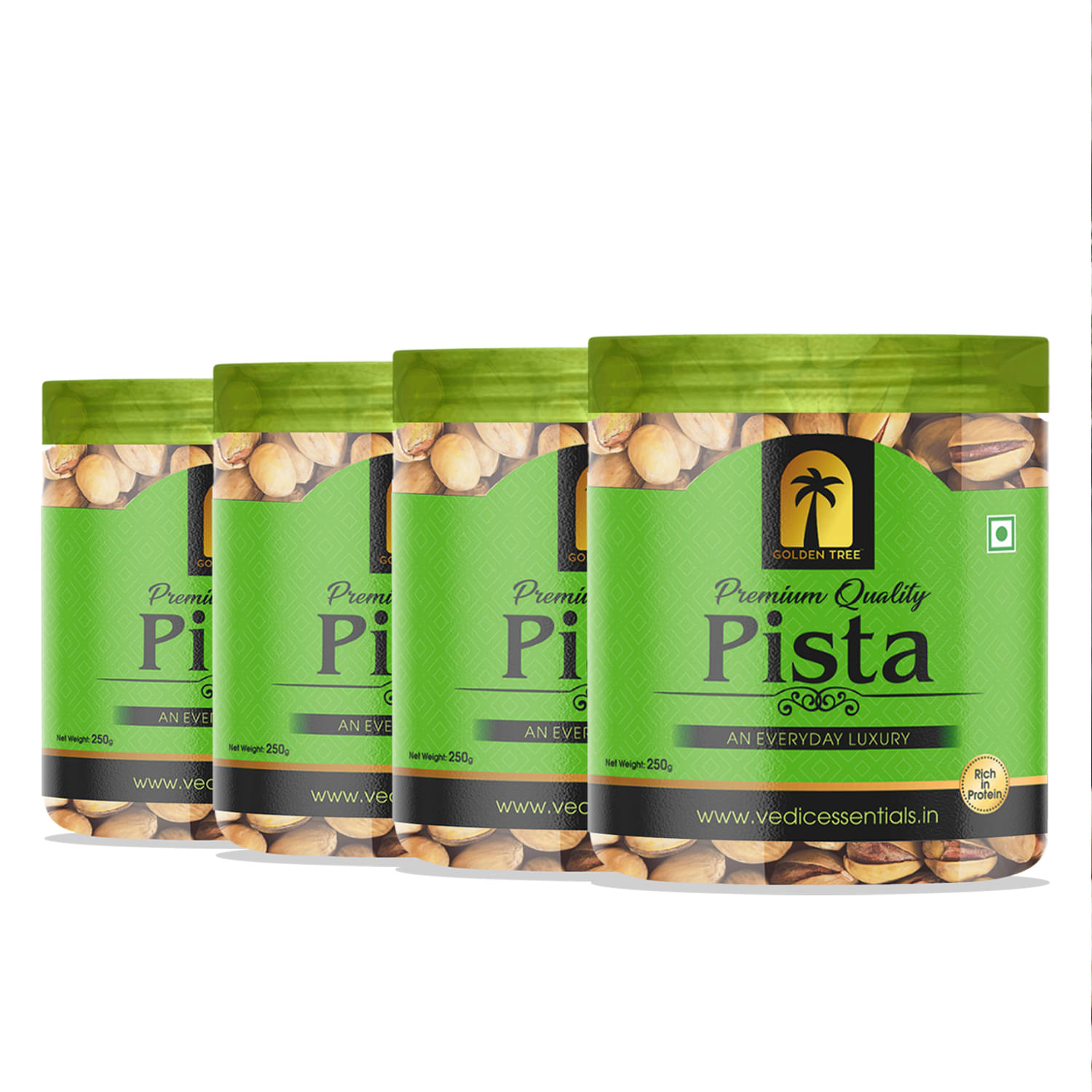     			Golden Tree Pistachio Nut (Pista) 200 g Pack of 4