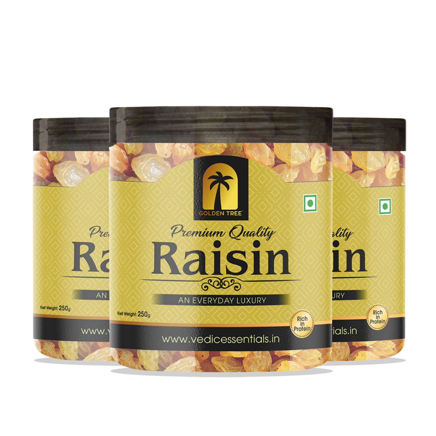     			Golden Tree Raisin (Kishmish) 250 g Pack of 3