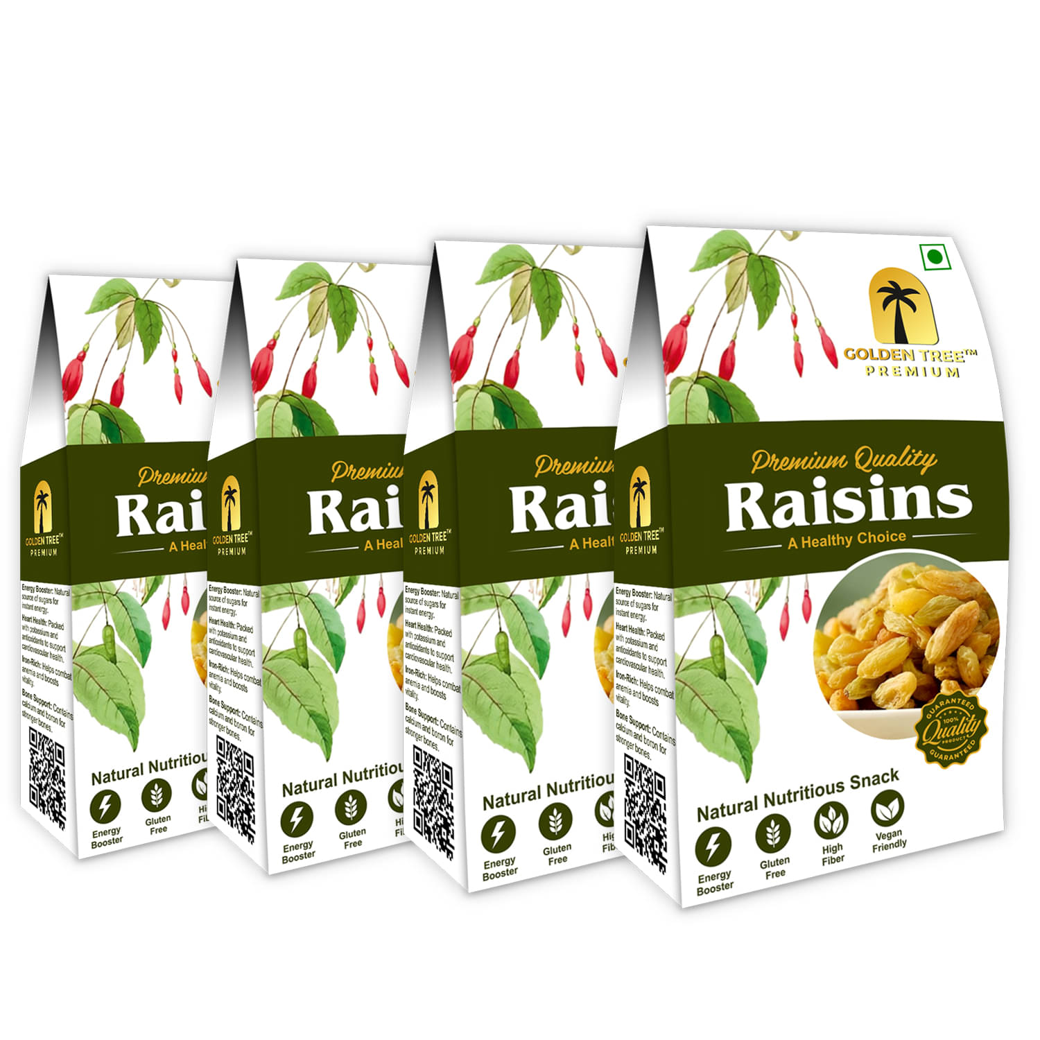     			Golden Tree Raisin (Kishmish) 250 g Pack of 4