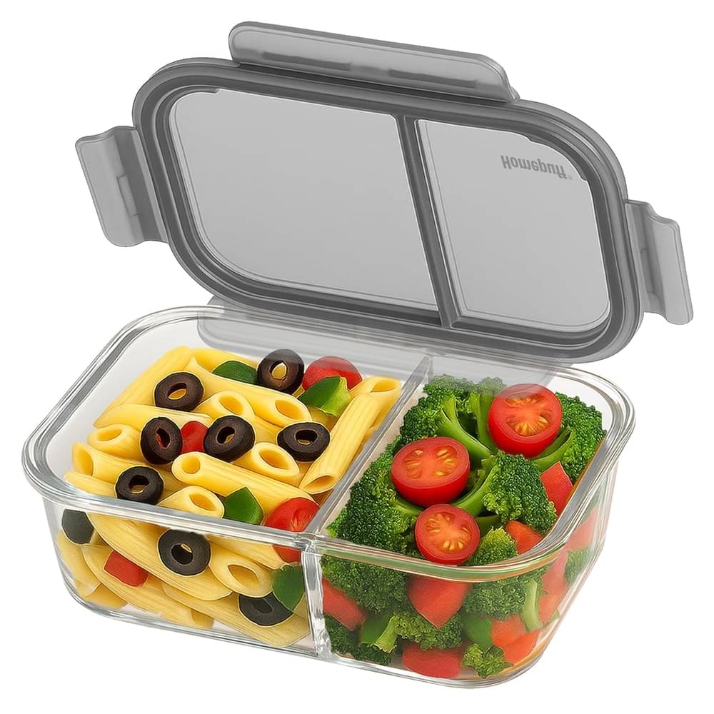     			Home Puff Glass Lunch Box 1 - Container ( Pack of 1 )