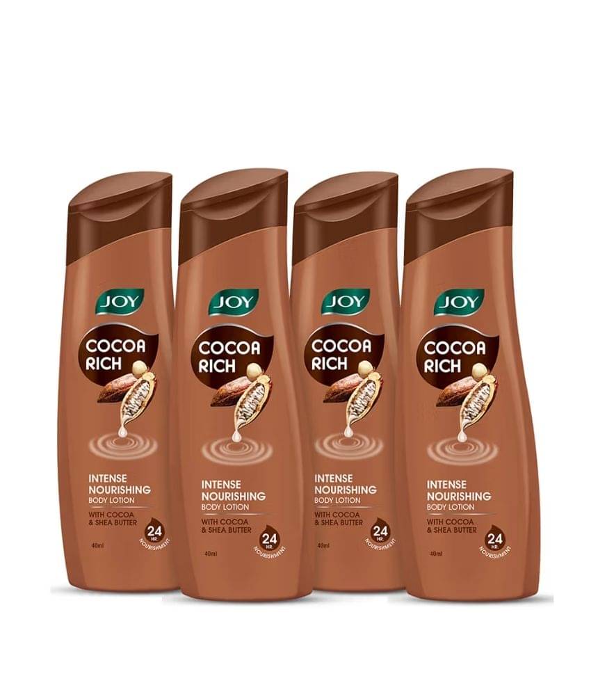     			Joy Cocoa Rich Pocket-Sized Lotion With Shea Butter & Cocoa Butter 40ml each (Pack of 4)