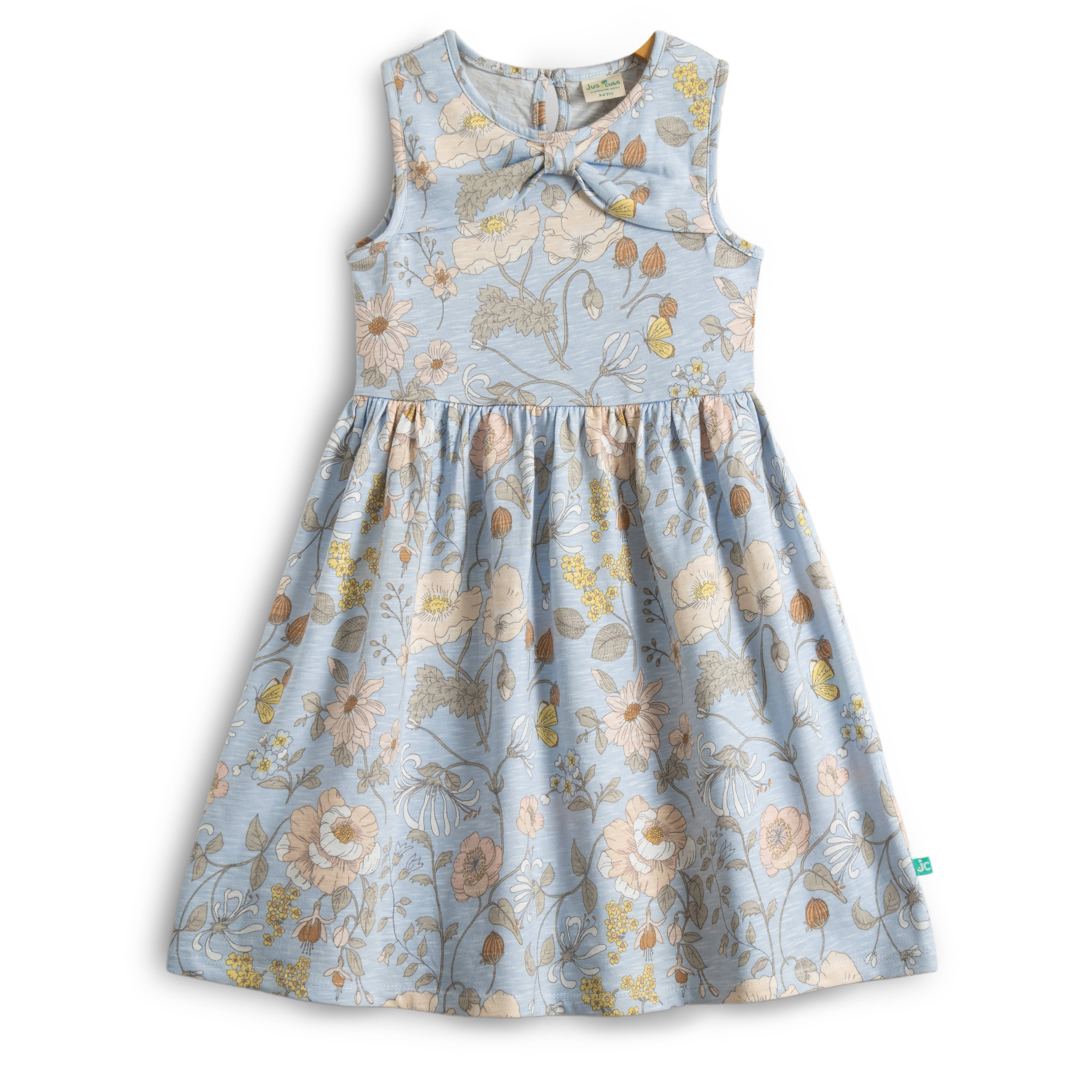 Juscubs Cotton Frock For Girls ( Pack of 1 , Blue )     			Juscubs Cotton Frock For Girls ( Pack of 1 , Blue )