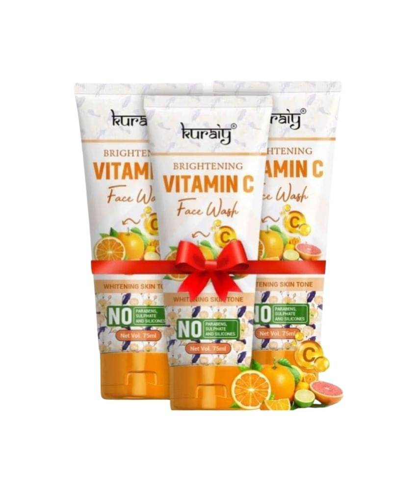    			KURAIY Face Wash Soothing Clear Calming Facial Cleanser 75 ml pack of 3