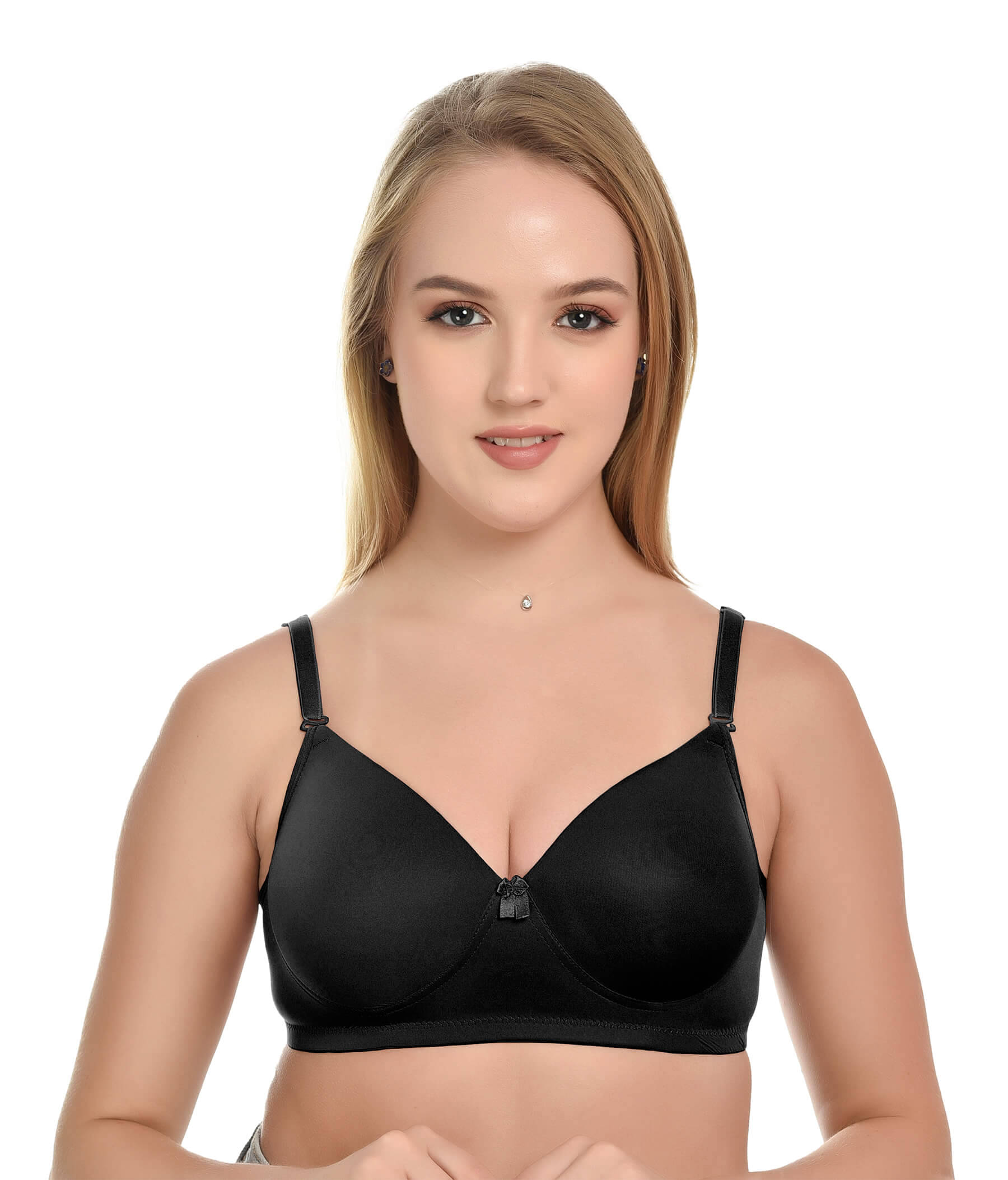 Lushmod Pack of 1 Lycra Lightly Padded T-Shirt Bra For Women ( Black ) Lushmod Pack of 1 Lycra Lightly Padded T-Shirt Bra For Women ( Black )