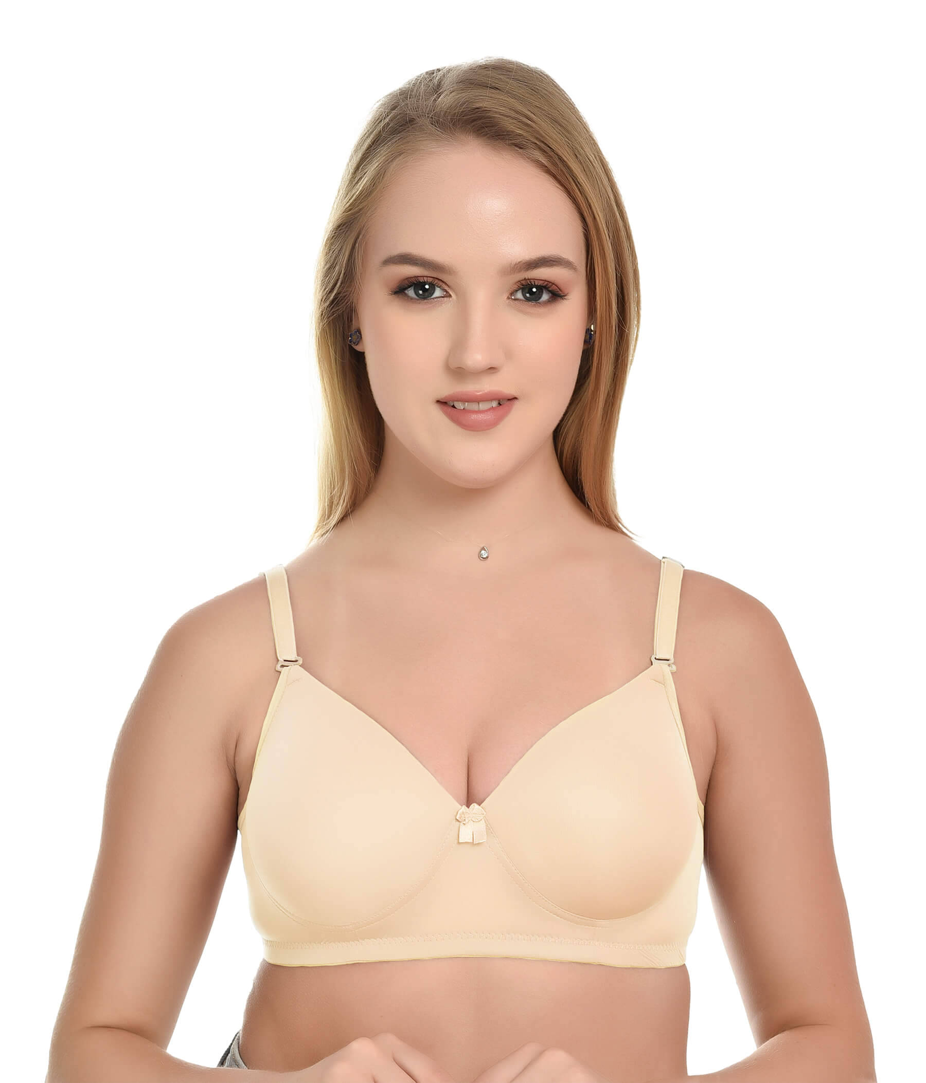     			Lushmod Pack of 1 Lycra Lightly Padded T-Shirt Bra For Women ( Rose Gold )
