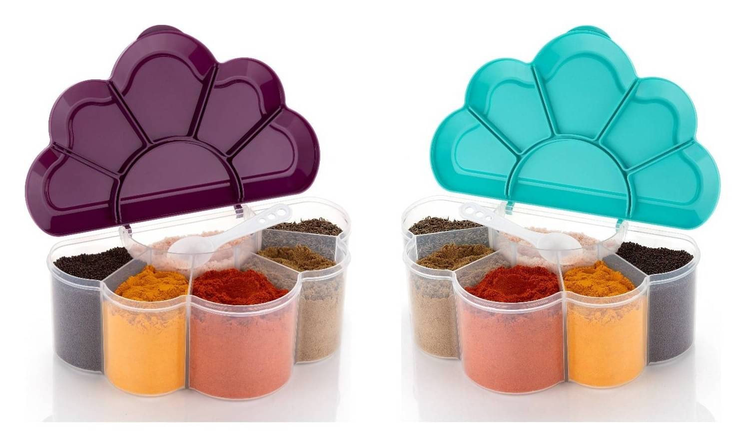     			MAGICSPOON Masala Container Polyproplene Multicolor Spice Container ( Set of 2 )