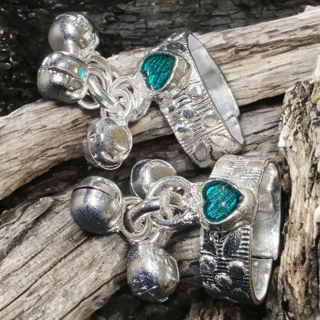 METTI MOHAN TRADERS Silver Toe Rings ( Pack of 2 ) METTI MOHAN TRADERS Silver Toe Rings ( Pack of 2 )
