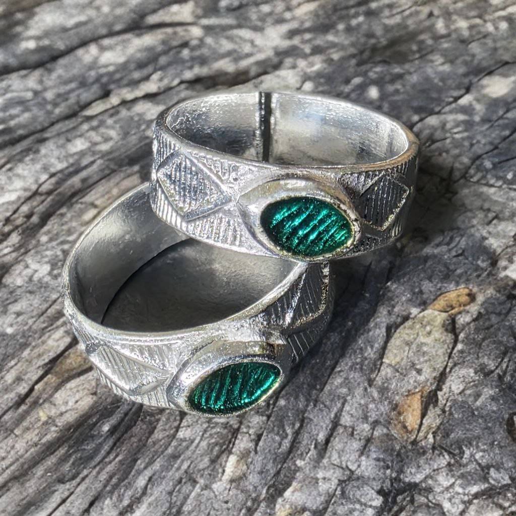 METTI MOHAN TRADERS Silver Toe Rings ( Pack of 2 ) METTI MOHAN TRADERS Silver Toe Rings ( Pack of 2 )