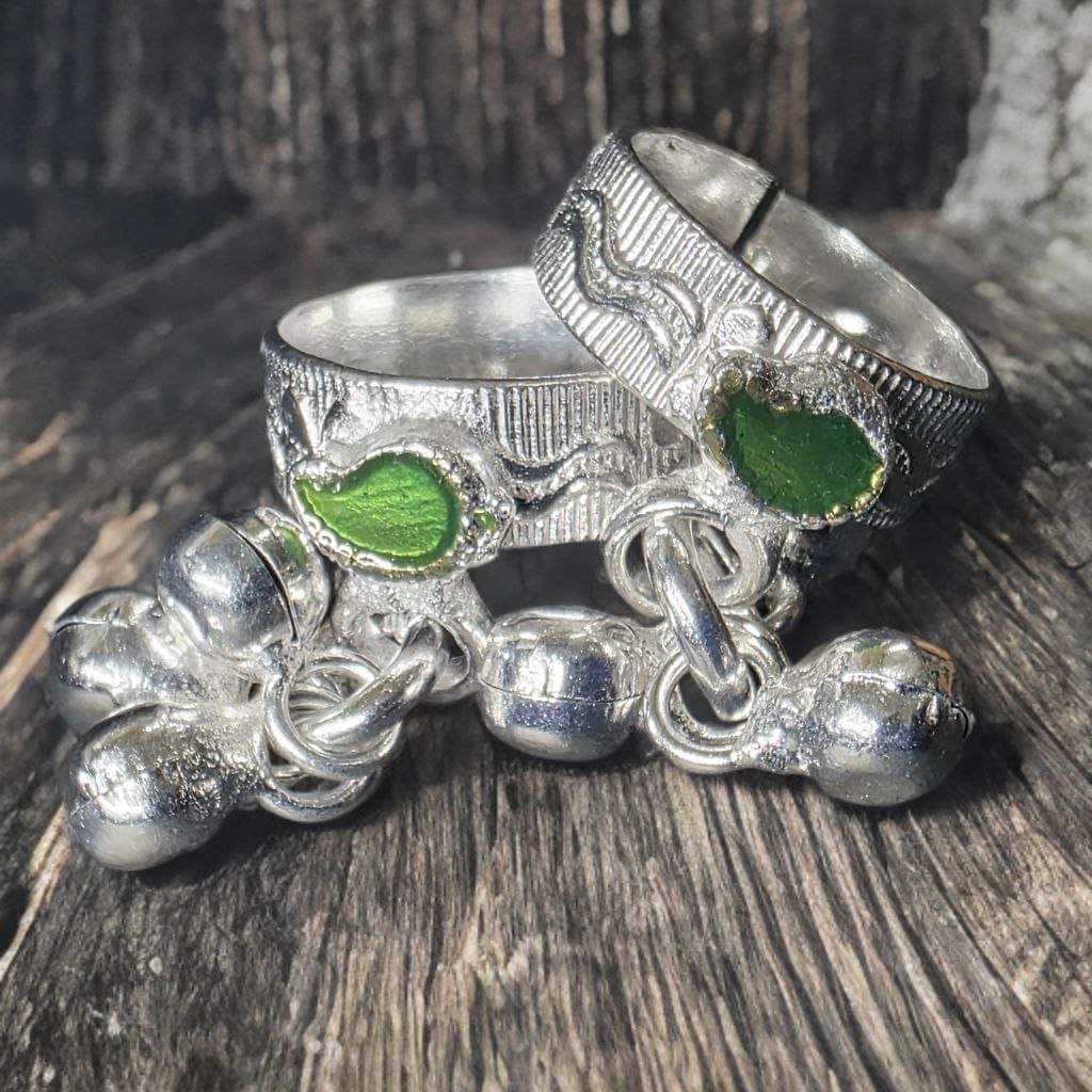    			METTI MOHAN TRADERS Silver Toe Rings ( Pack of 2 )