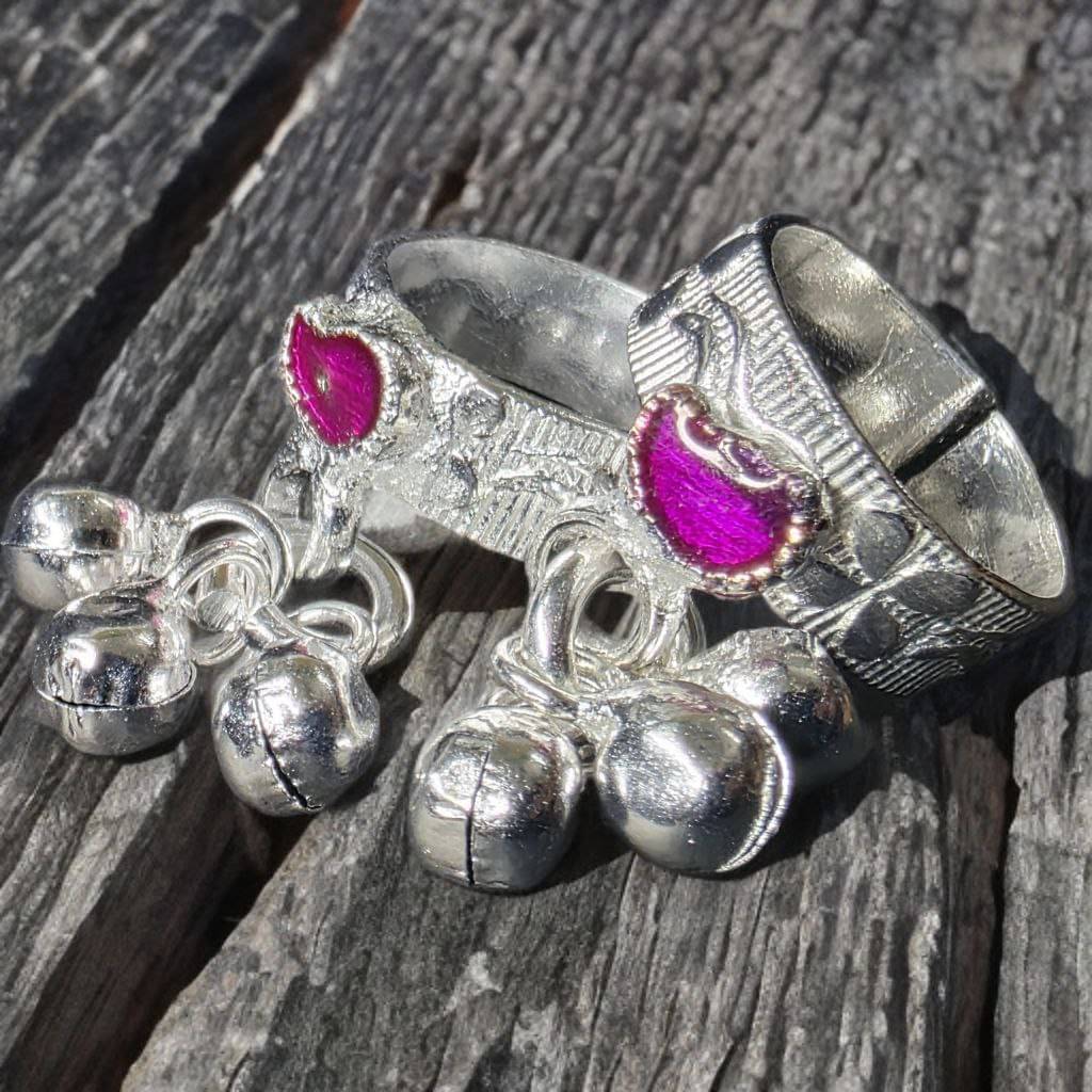 METTI MOHAN TRADERS Silver Toe Rings ( Pack of 2 ) METTI MOHAN TRADERS Silver Toe Rings ( Pack of 2 )