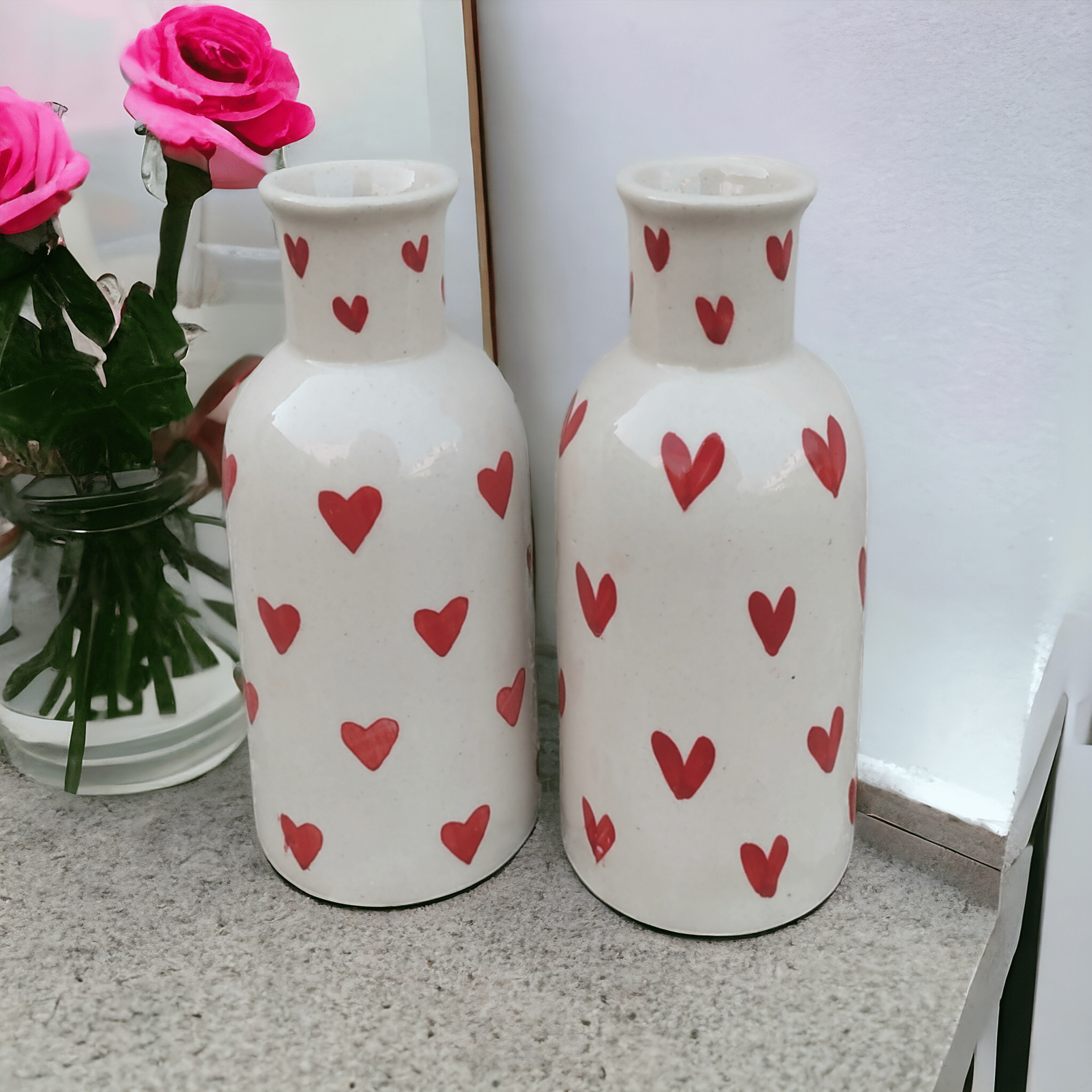     			Malaikah Ceramic Table Vase 20 cms - Pack of 2