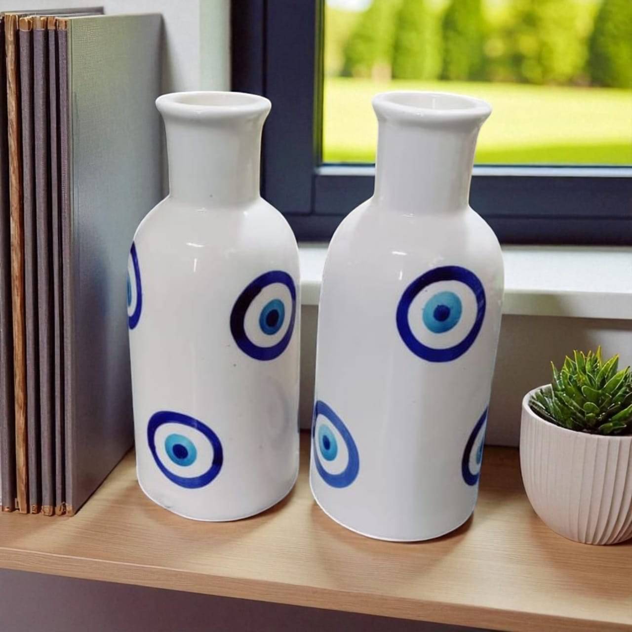     			Malaikah Ceramic Table Vase 20 cms - Pack of 2