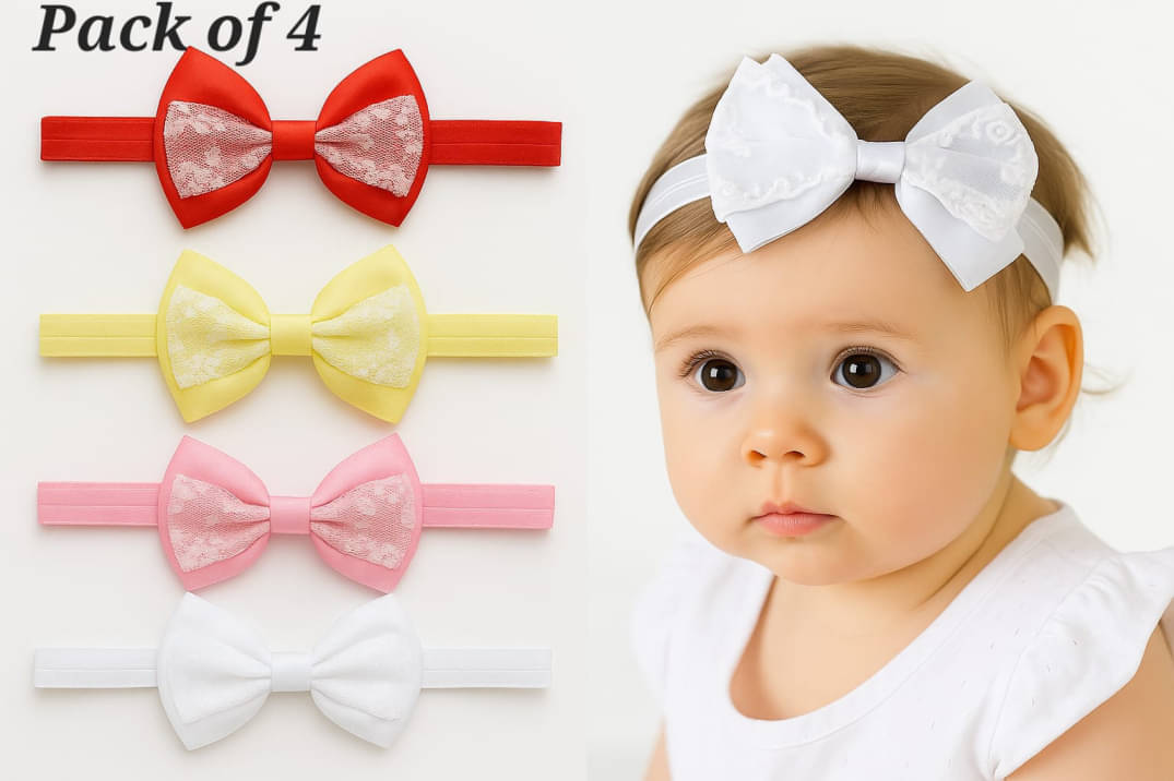     			Medbuddy Multi Girls Head Band ( Pack of 4 )
