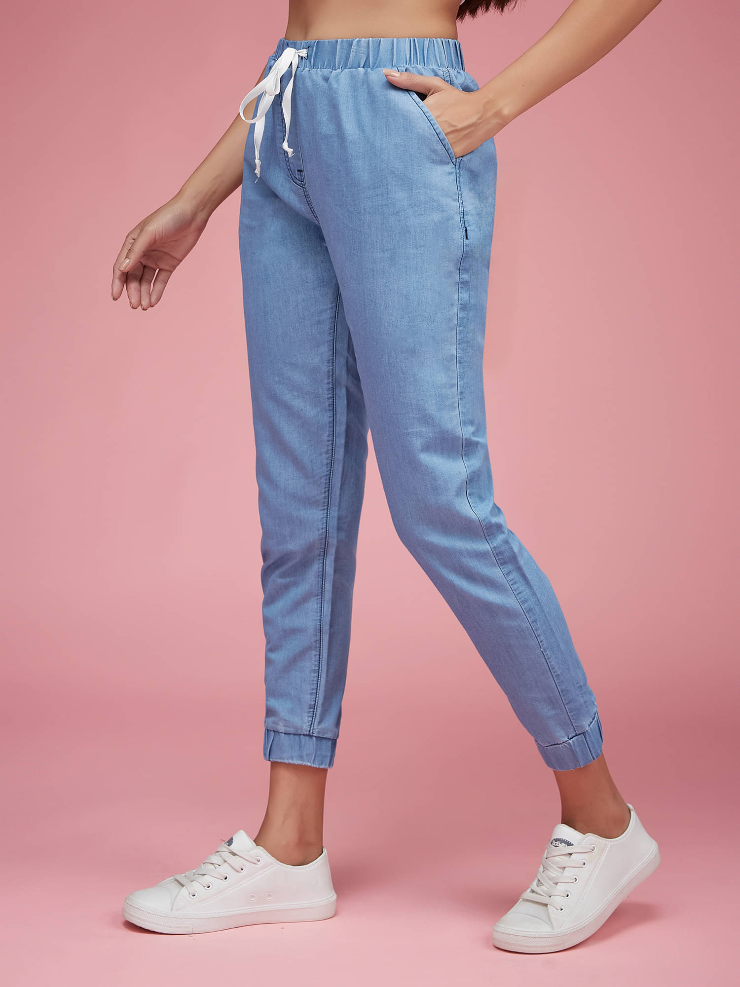     			Miss Chase Women's Regular Fit Mid-Rise Jeans ( Light Blue )