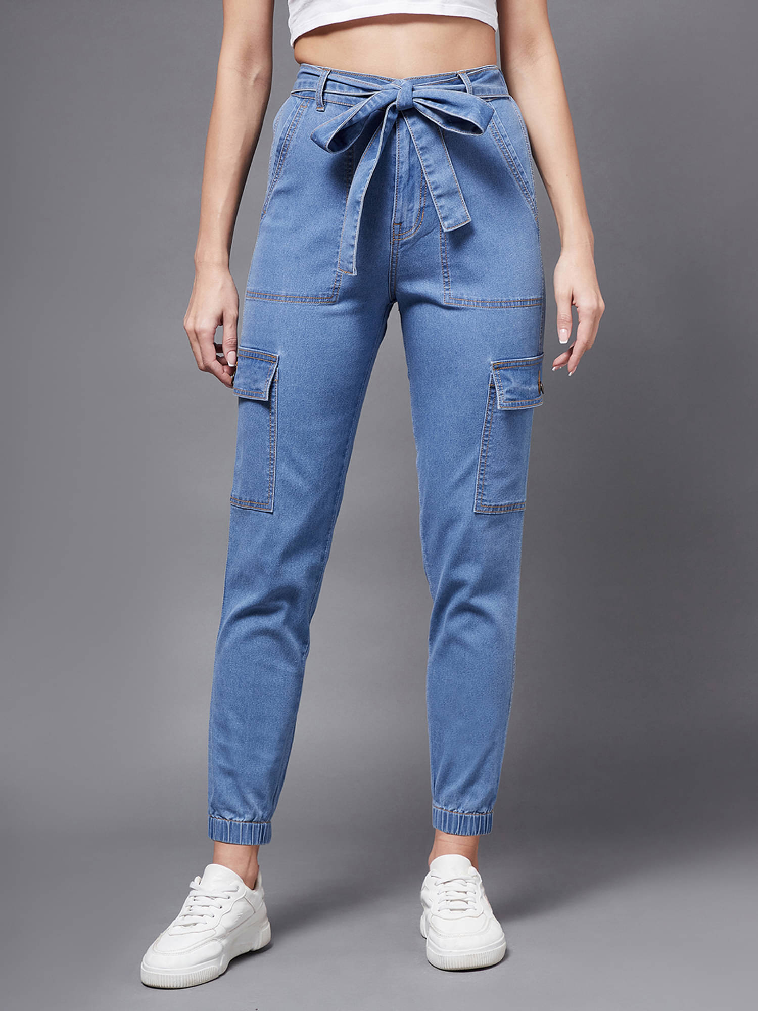     			Miss Chase Women's Regular Fit High-Rise Jeans ( Blue )