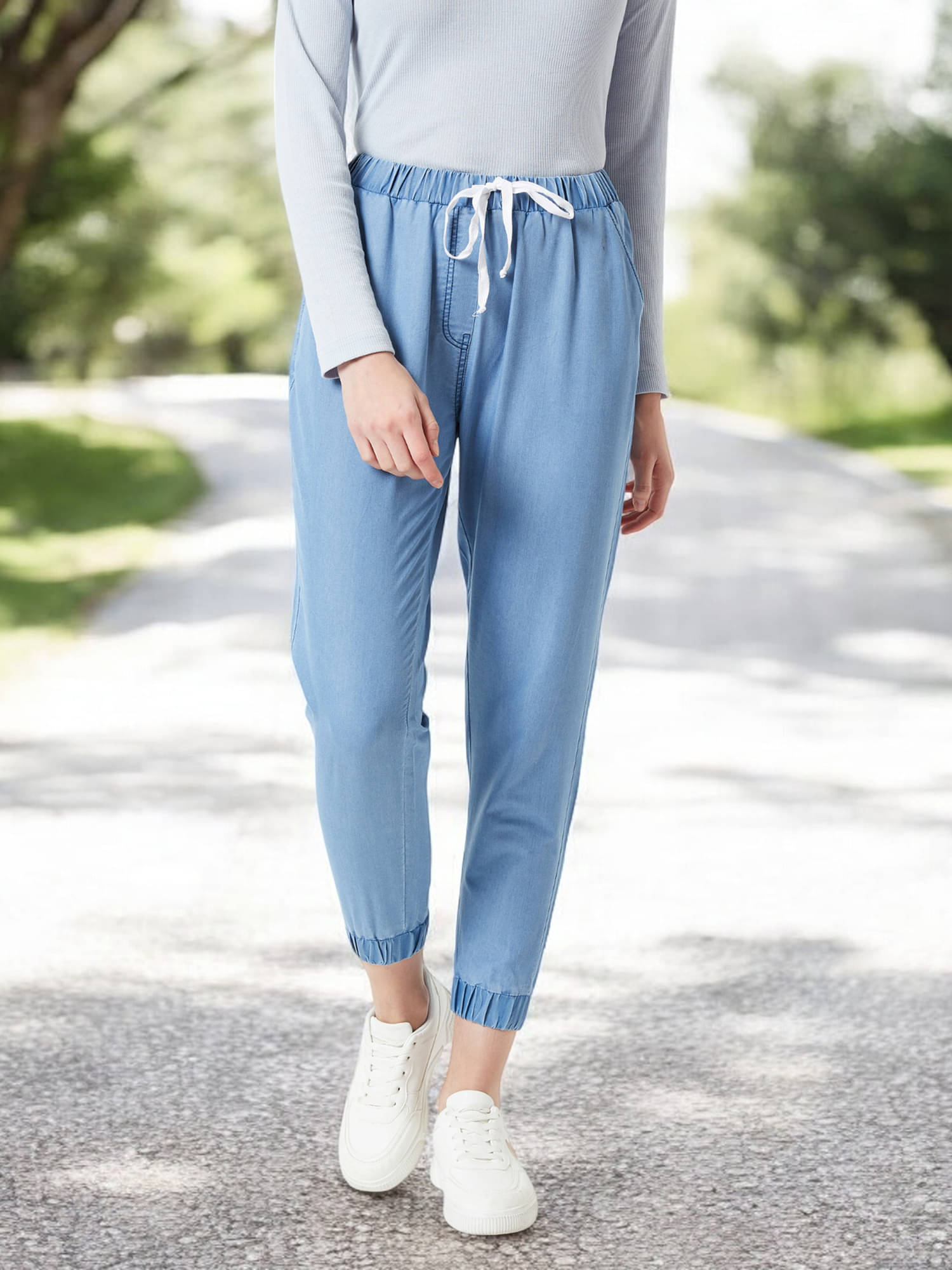     			Miss Chase Women's Regular Fit Mid-Rise Jeans ( Light Blue )