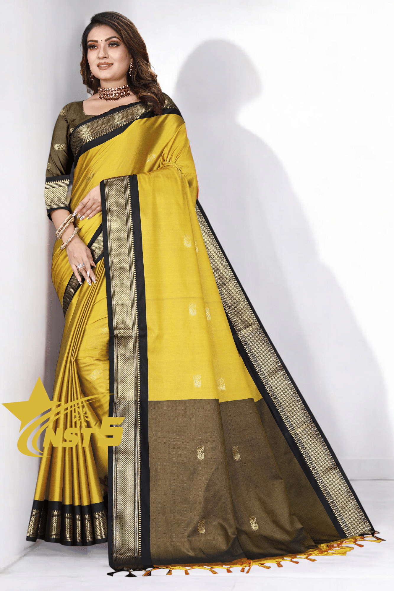 NST5 Cotton Silk Woven Chanderi saree With Unstitched Blouse Piece ( Multicolor 2 ) NST5 Cotton Silk Woven Chanderi saree With Unstitched Blouse Piece ( Multicolor 2 )