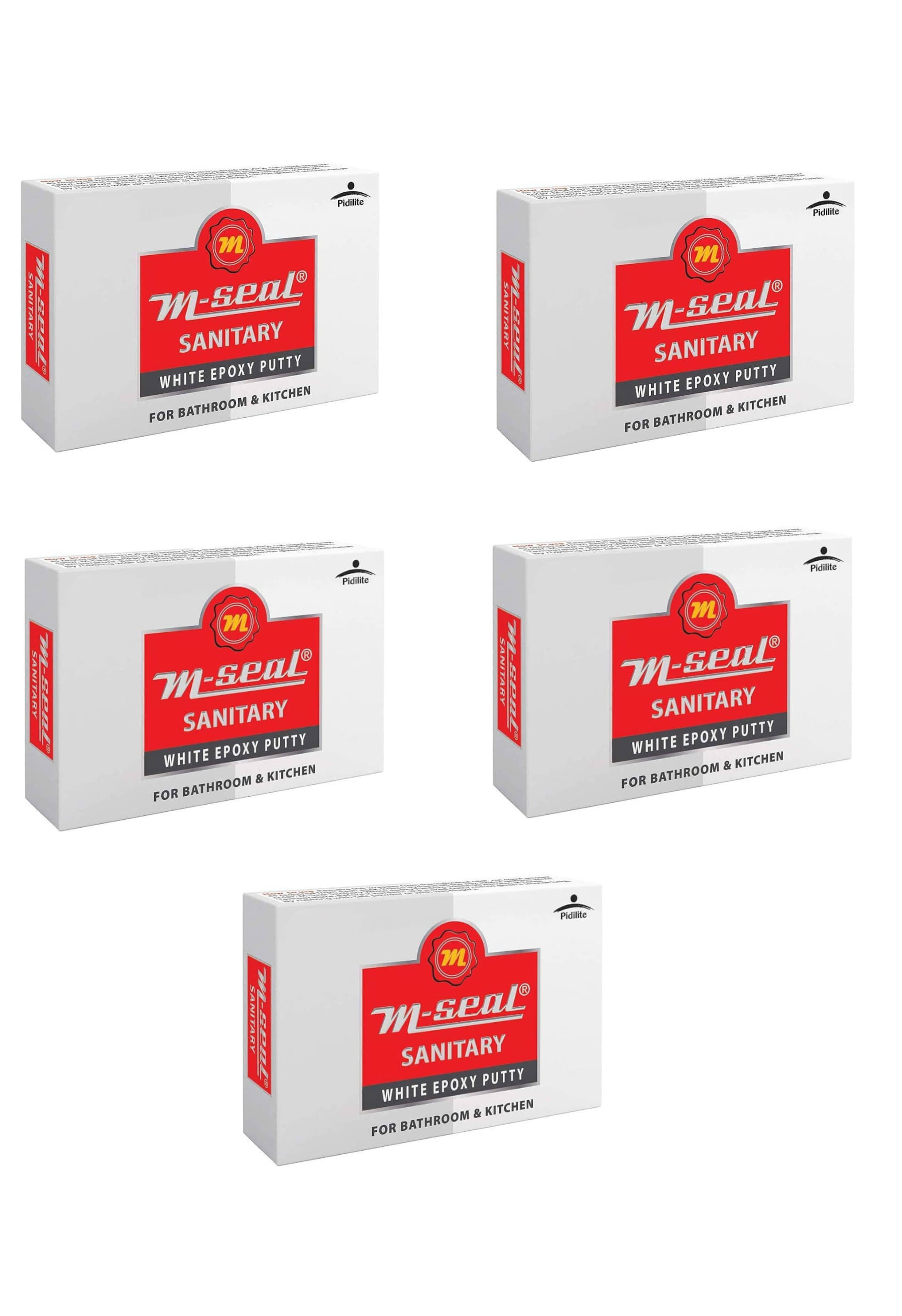 PIDILITE M-SEAL SANITARY 50 GM (SET OF 5 PIECES)