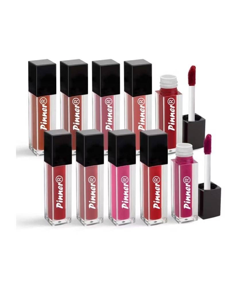     			Pinner Multi Shade Matte Lipstick (Set of 10)