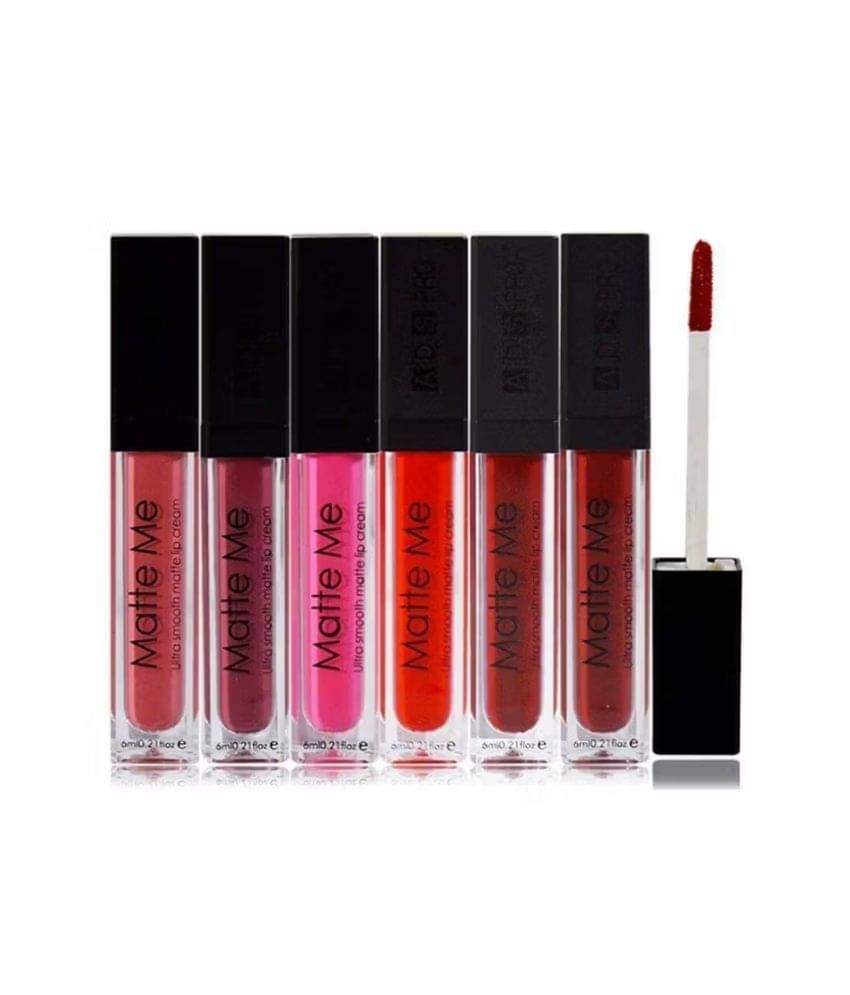     			SHEFFO Multi Matte Hydrating Liquid Lipstick ( Pack of 6 )