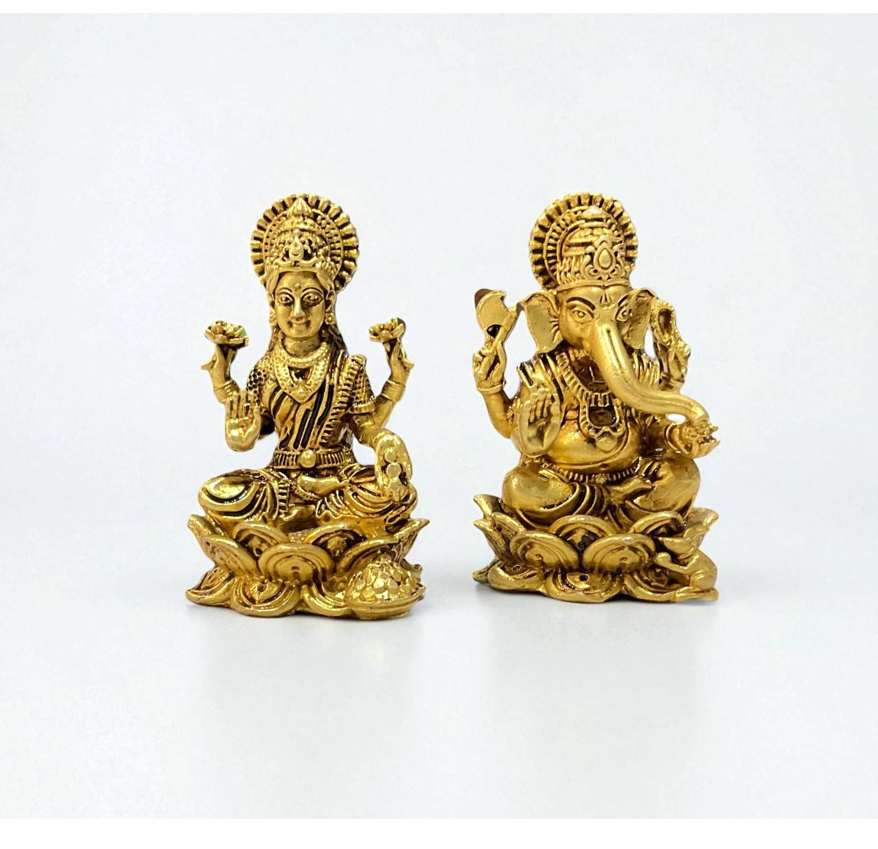     			SJL Brass Laxmi Ganesh Idol ( 6.5 cm )