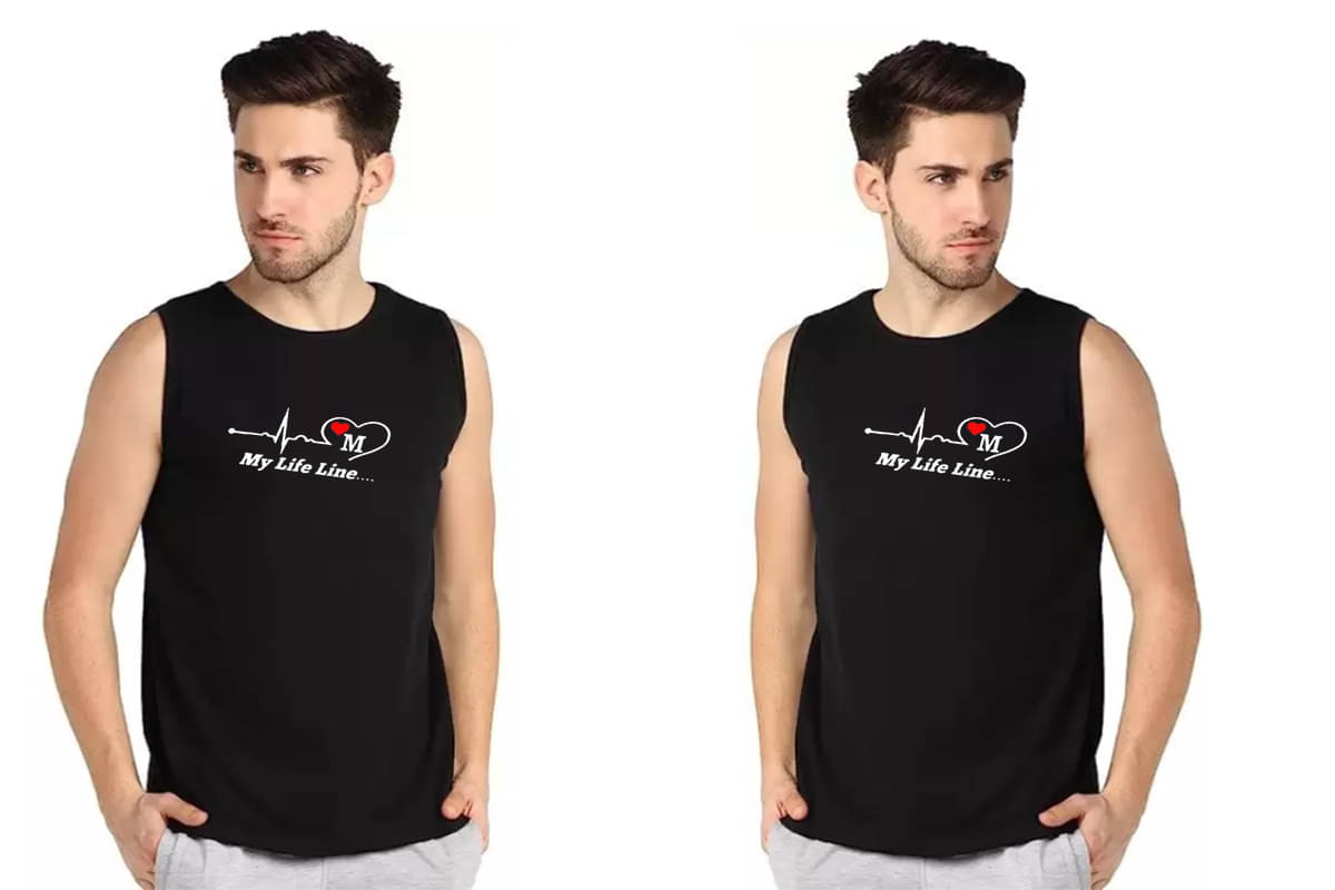     			SLKS India Craft Pack of 2 Polyester Basic Vest For Men ( Black )