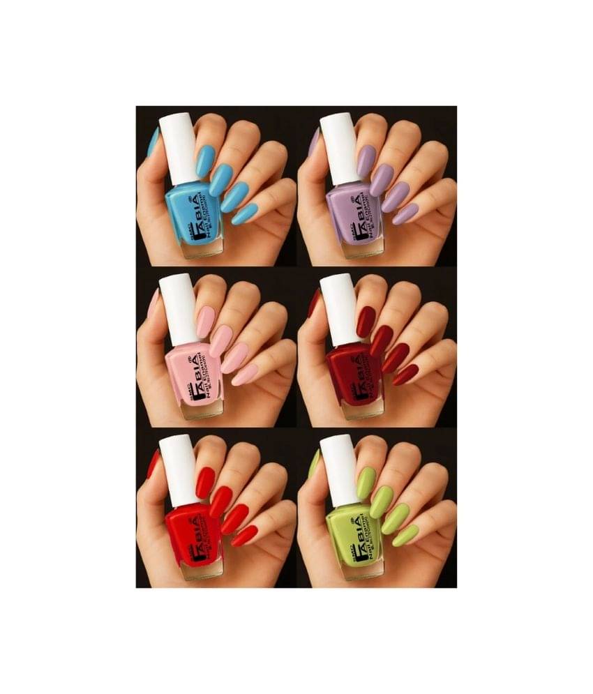     			SMCFABIA Multi Glossy Nail Polish 42 ( Pack of 6 )