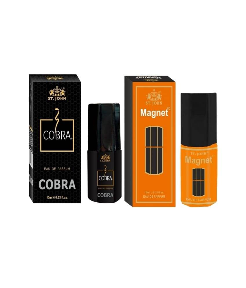     			ST.JOHN Cobra Classic 10ml & Magnet 10ml Pocket Perfume For Men For Men (20ml)- Pack of 2