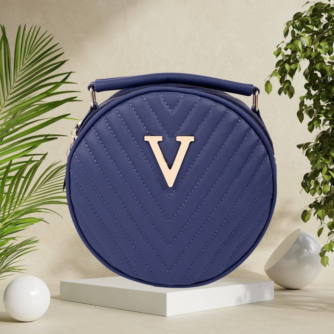     			Sageware Sling Bag PU Set of 1 ( Blue )
