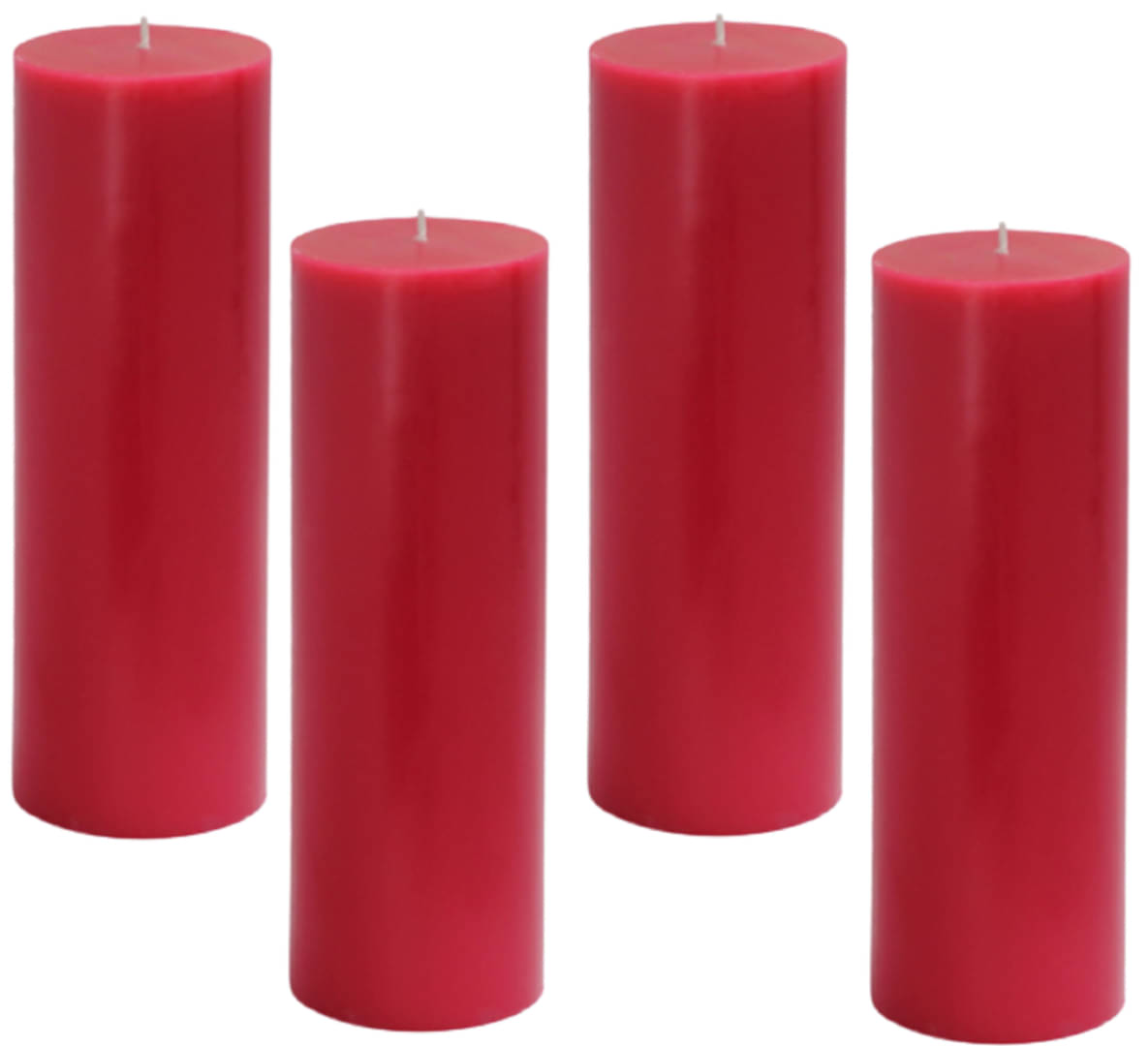     			Sapi'S Candles: Awaken your Desire... Red Aromatherapy Pillar Candle 8 cm ( Pack of 4 )