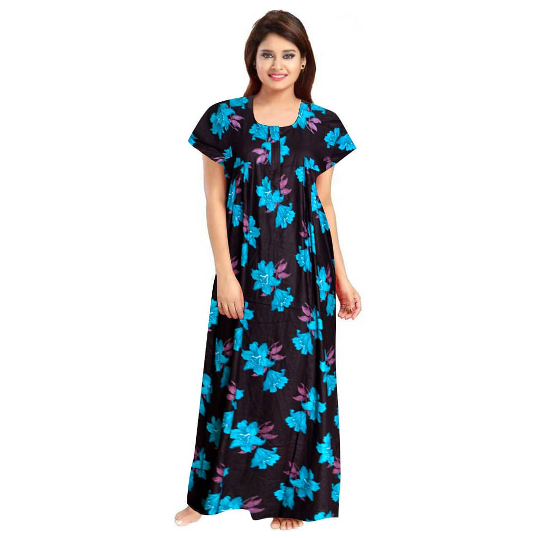     			Shopping Star Cotton Printed Women Regular Nighty ( Multicolor 1 )